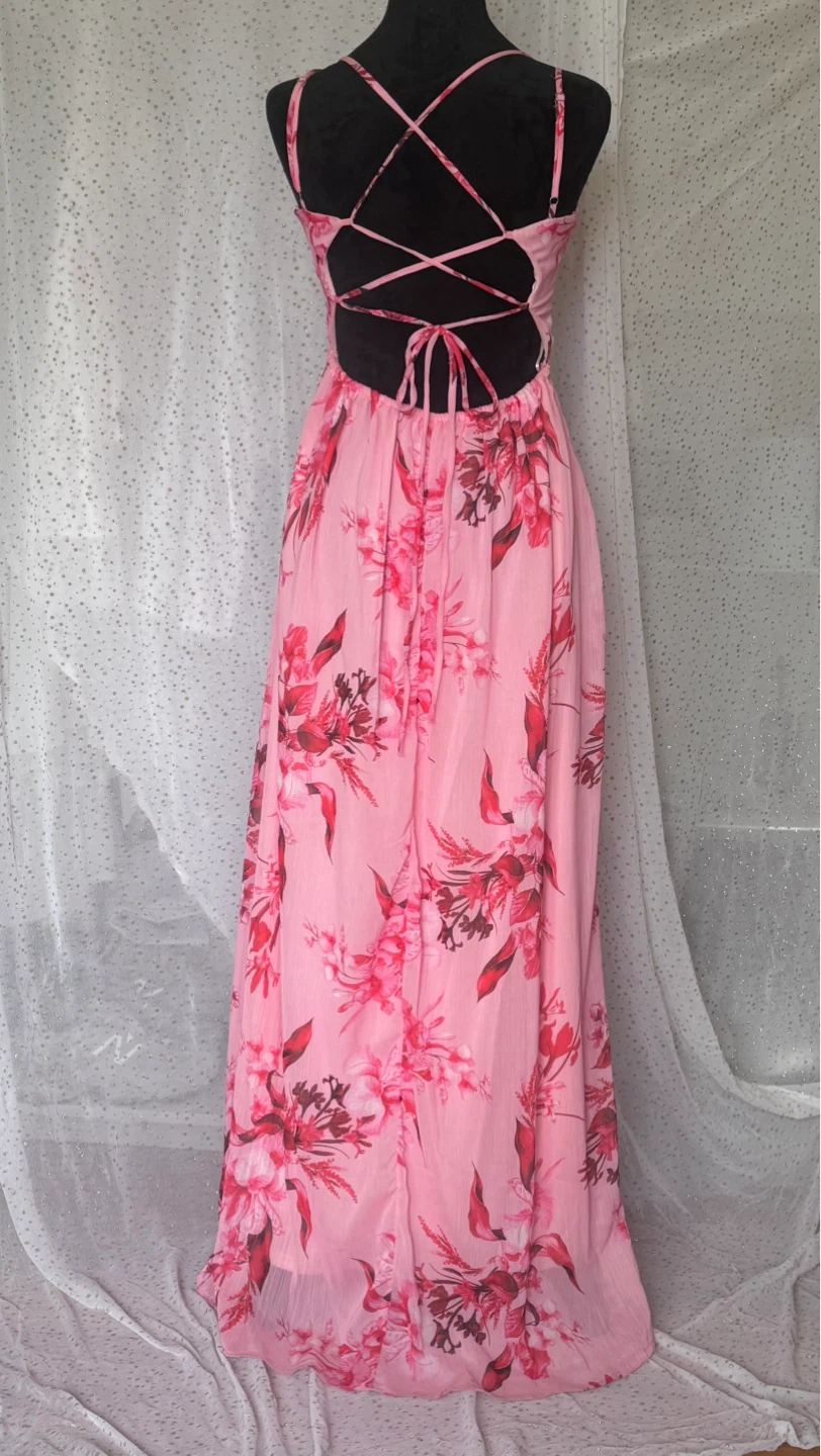 Pink Floral Fancy Maxi Dress - photo 2