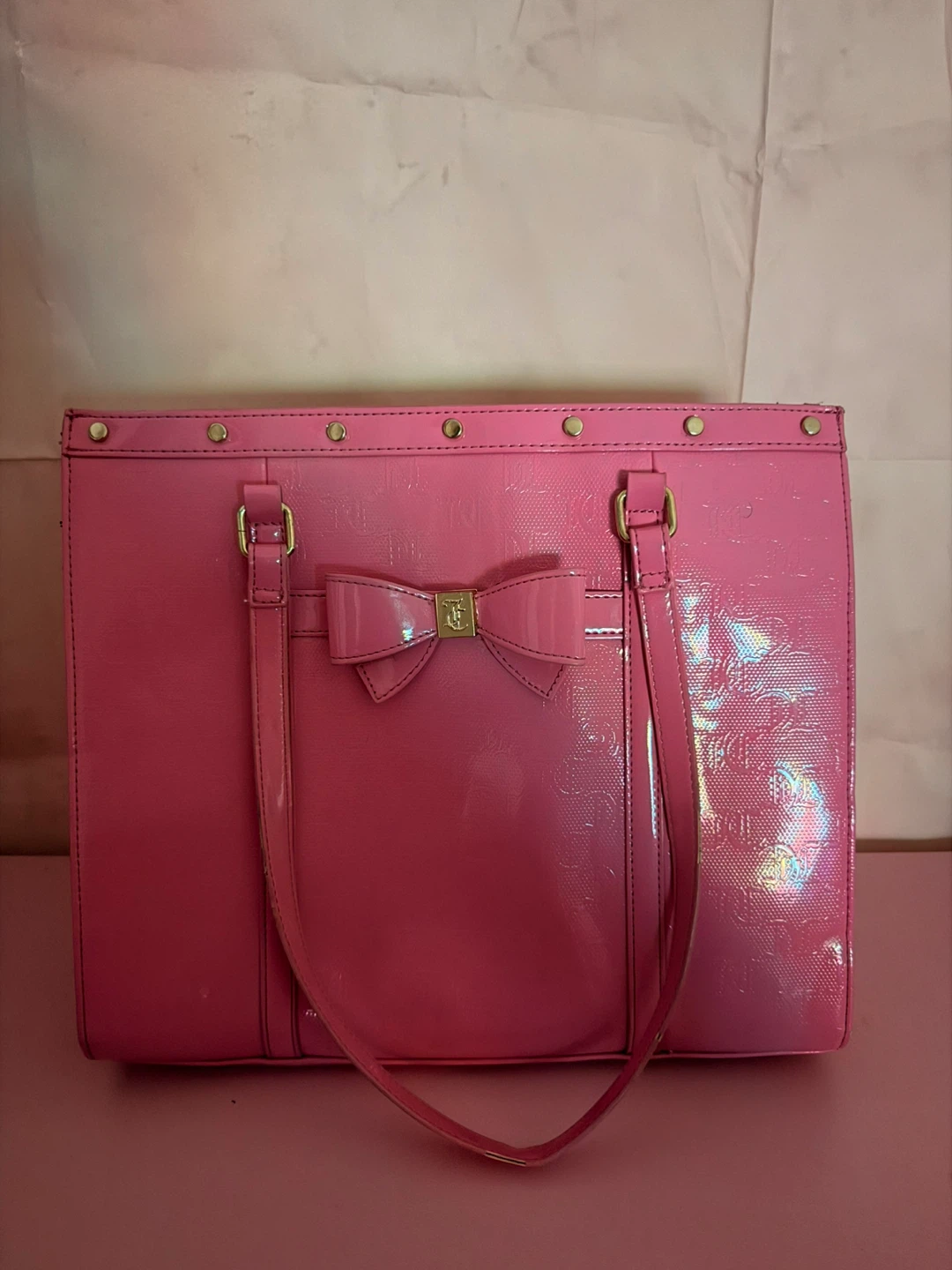 Juicy Couture Pink Patent Leather Tote Bag
