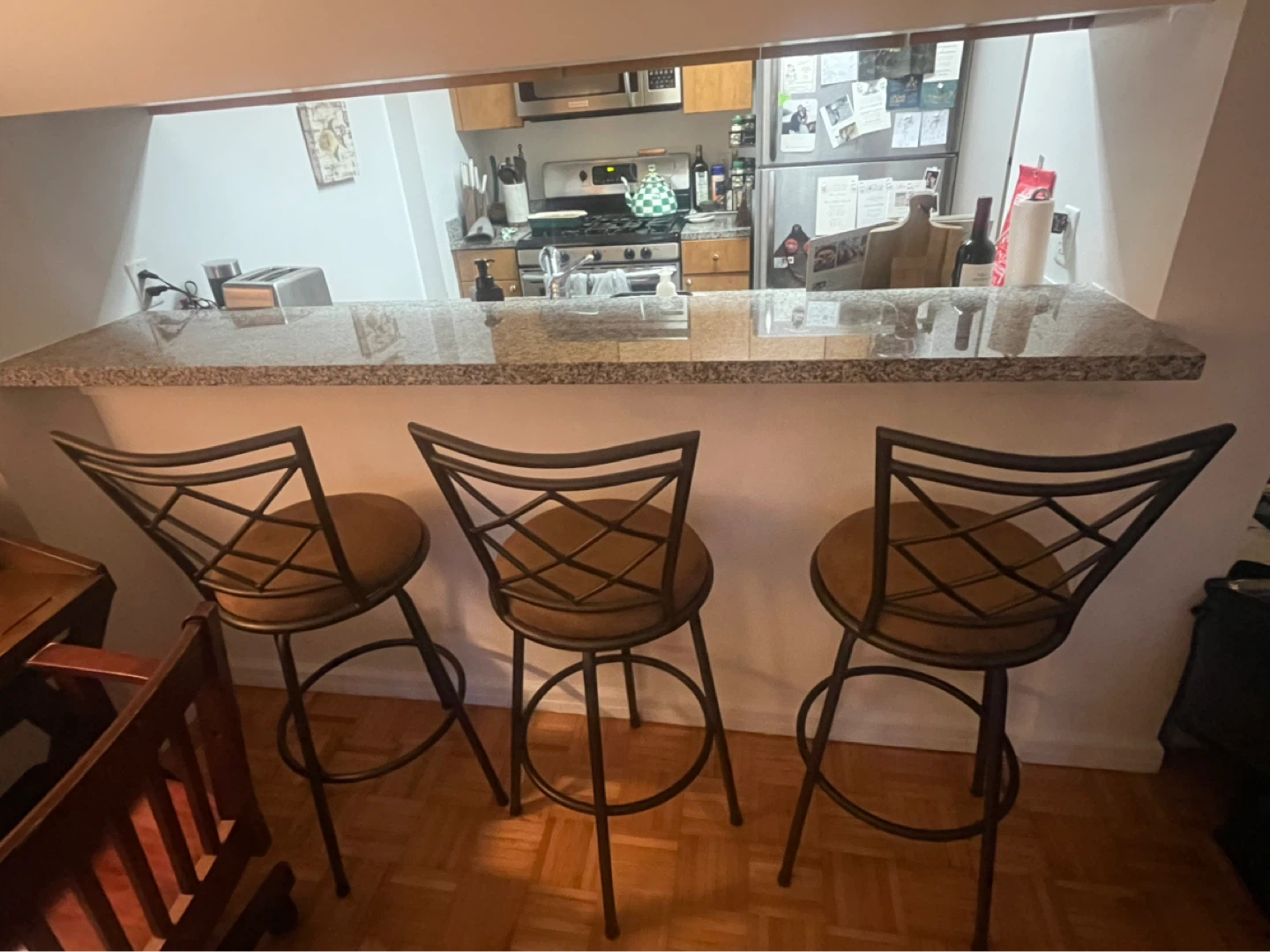 Set of 3 Swivel Bar Stools - photo 5