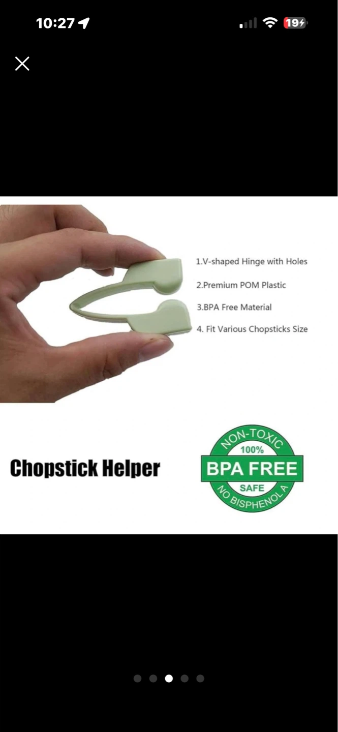 Chopstick set with helper @ leaf rests - photo 3