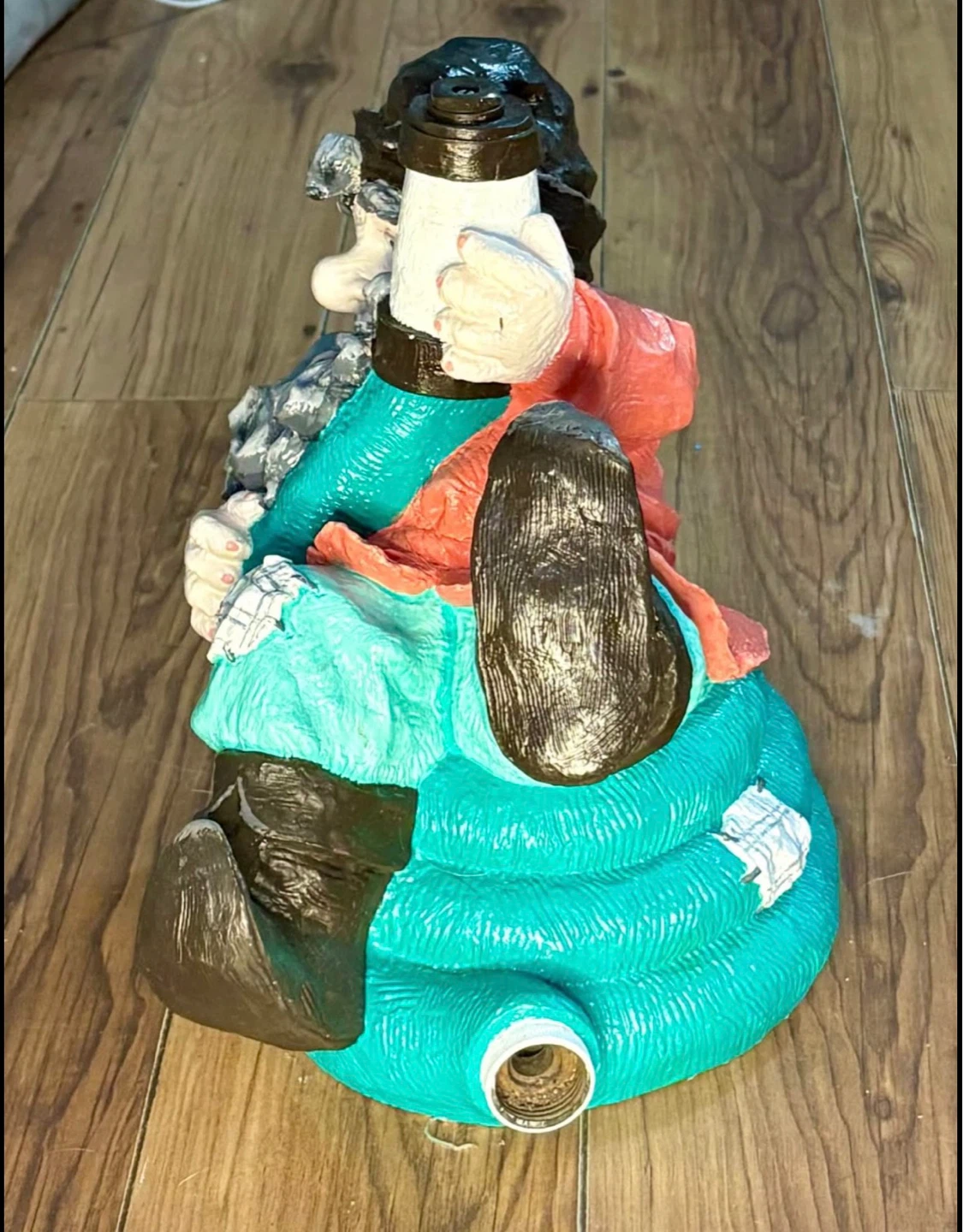 Garden Gnome Statue with hose attachment - photo 3