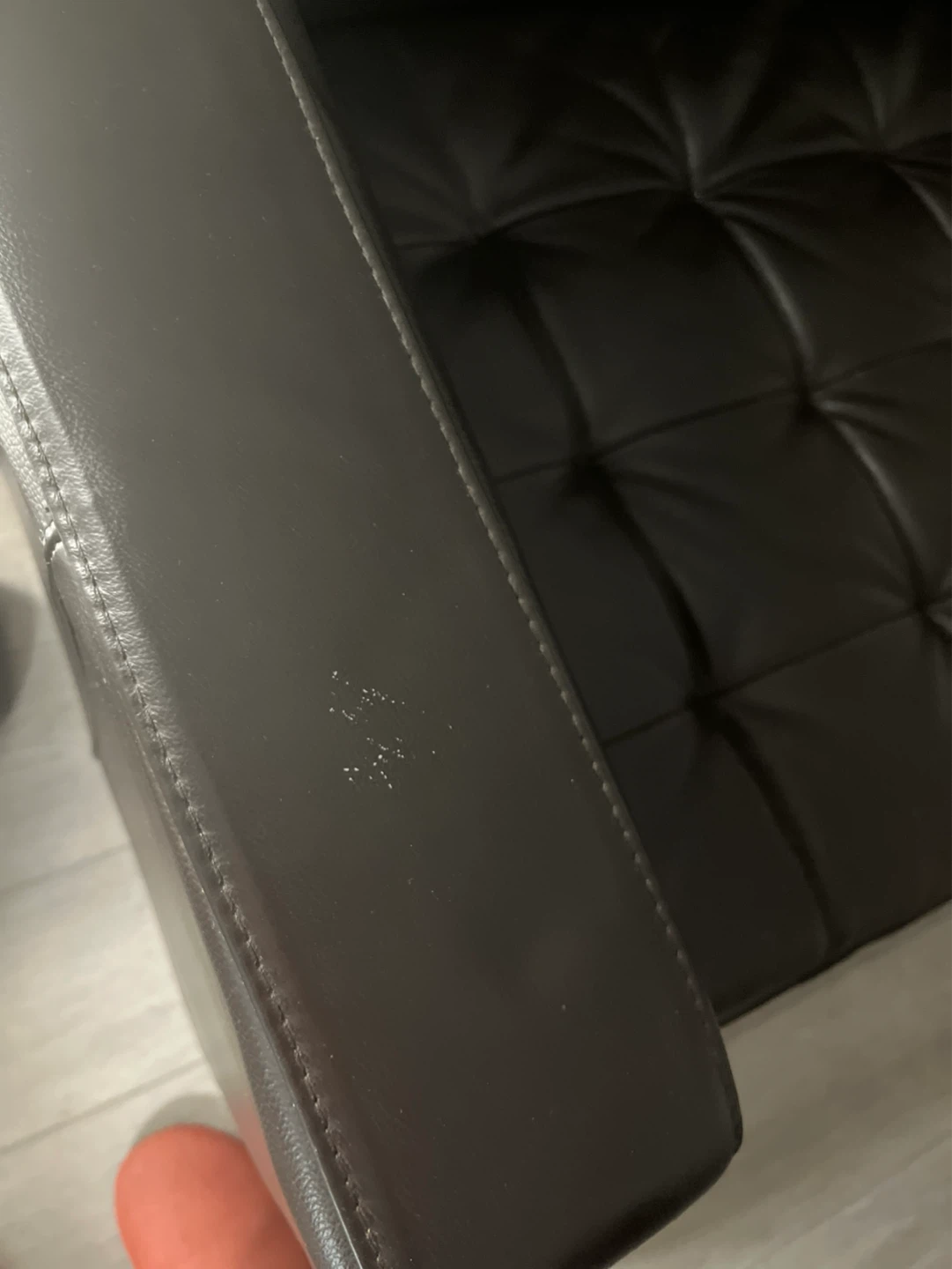 IKEA MORABO Brown Leather Sofa - photo 2