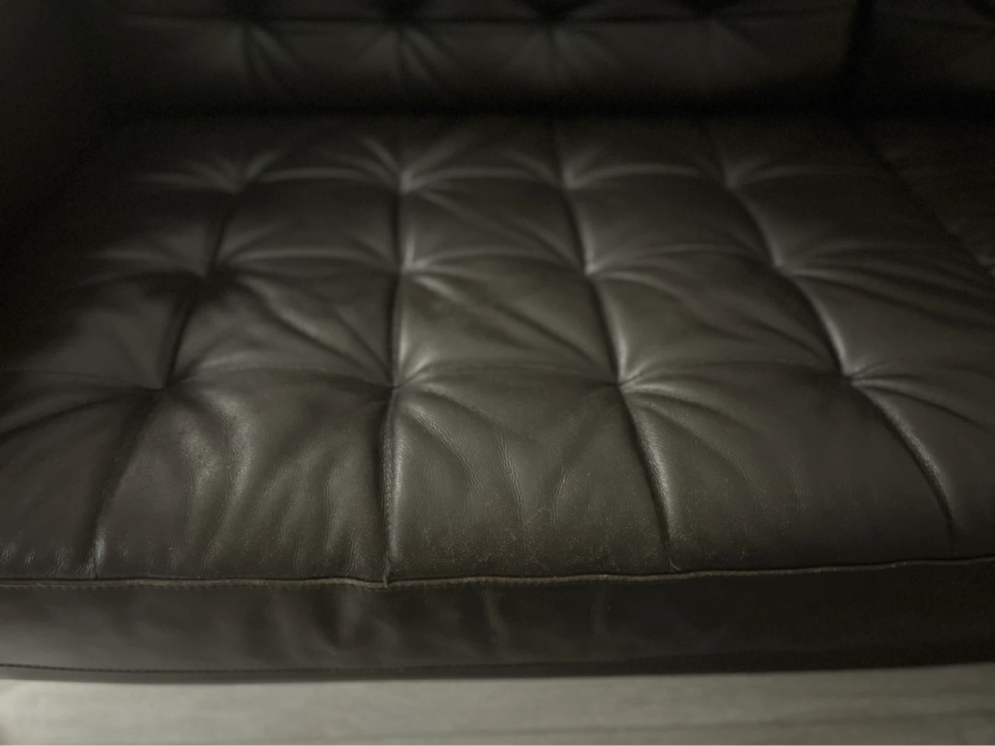 IKEA MORABO Brown Leather Sofa - photo 3
