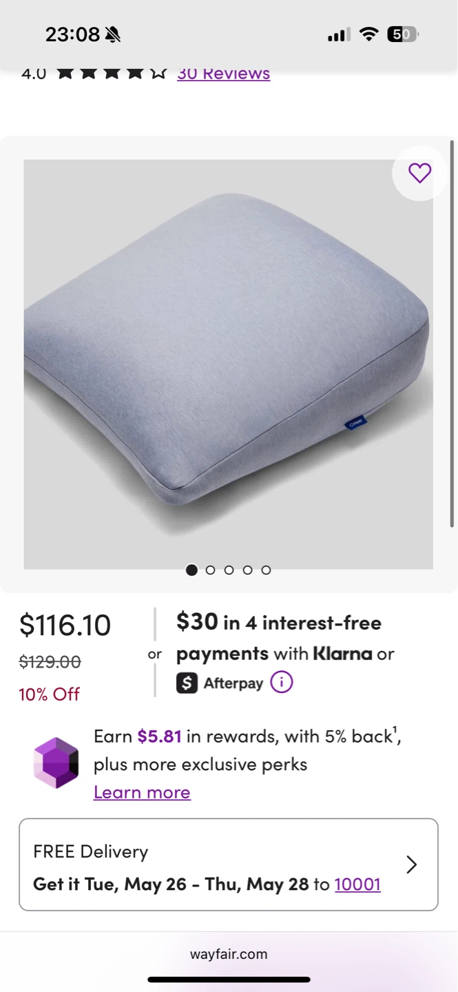 Casper Backrest Pillow - photo 2