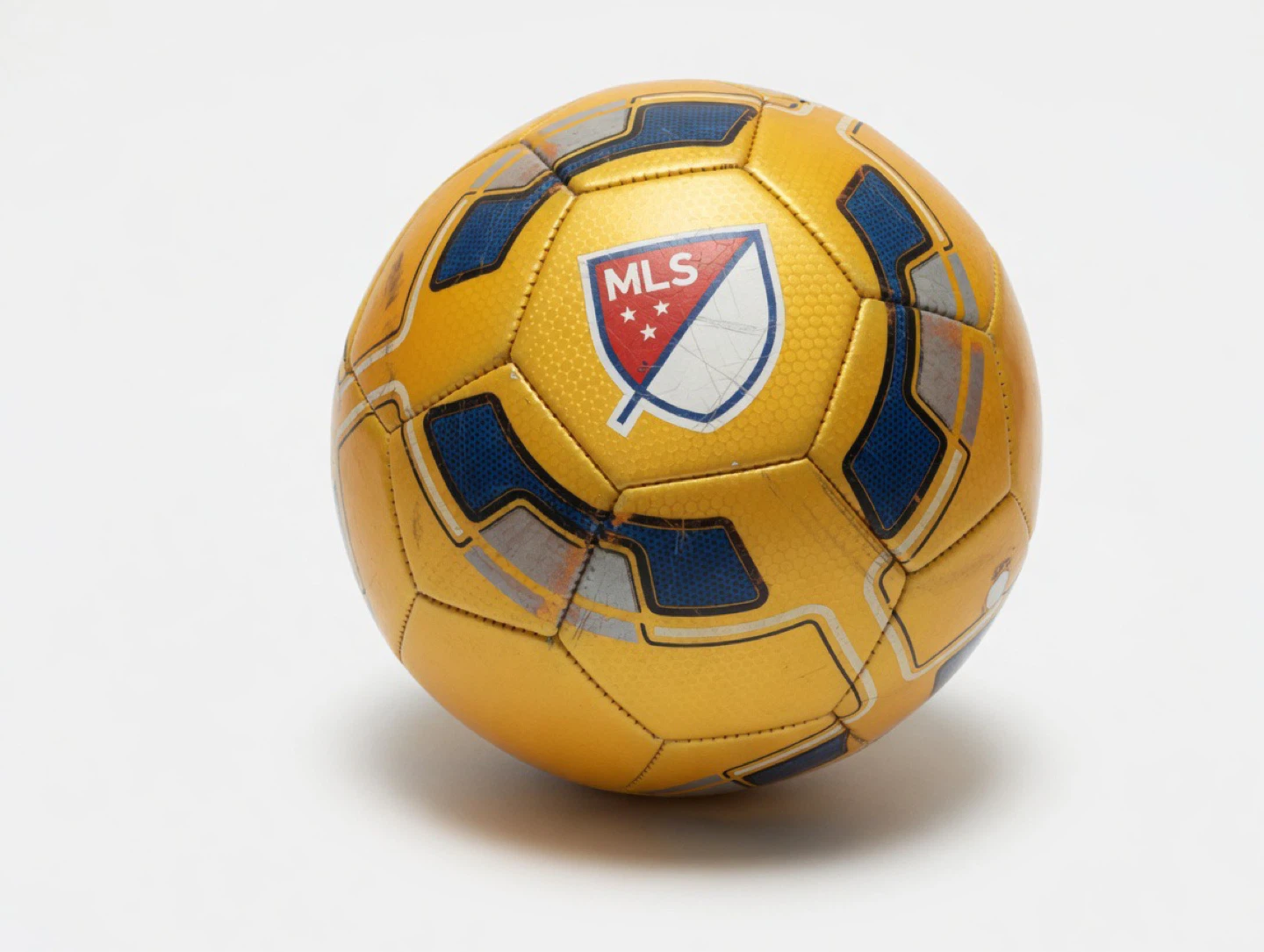 MLS Size 5 Soccer Ball - Orange Gold
