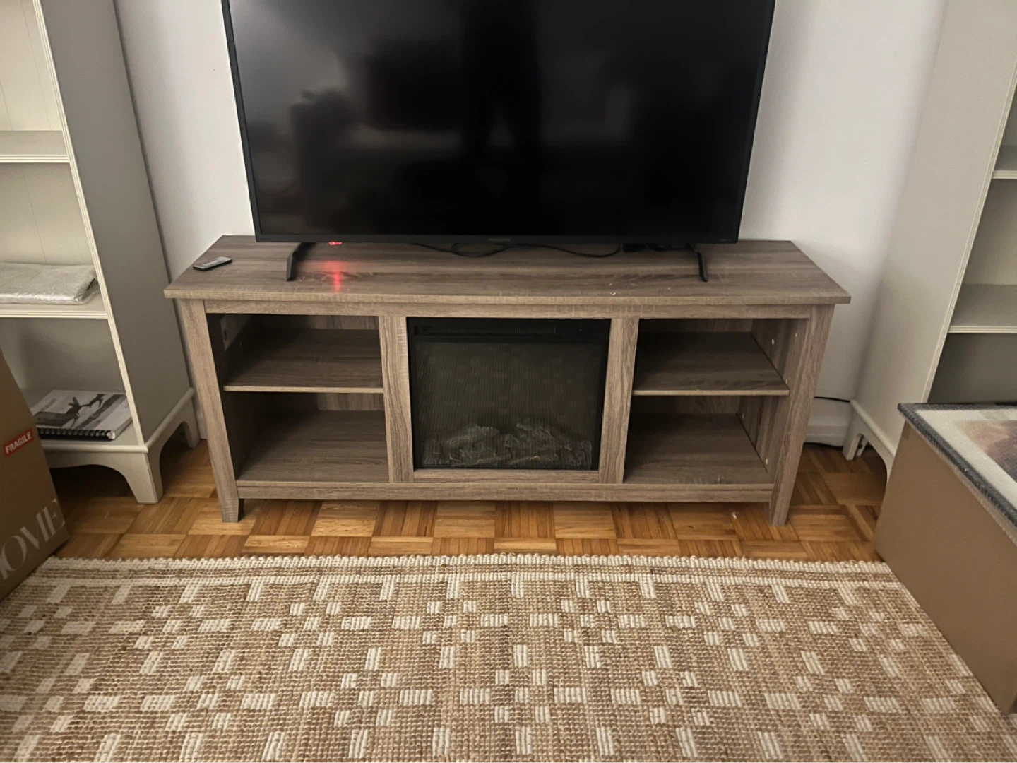TV Stand with Electric Fireplace - photo 2