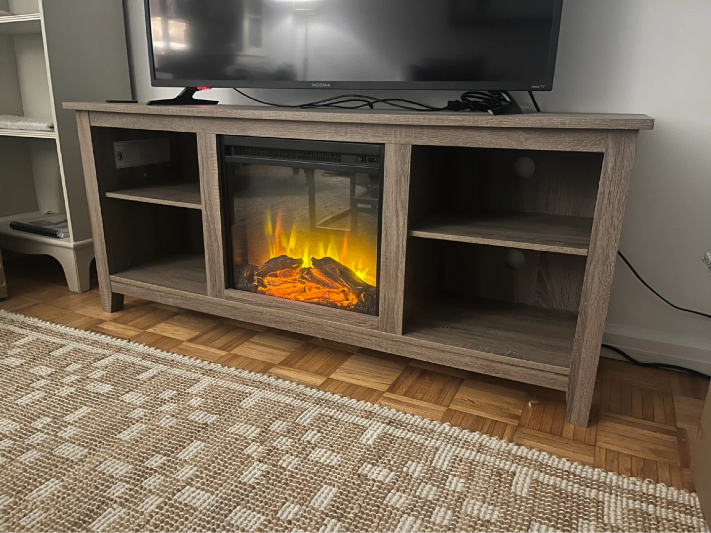 TV Stand with Electric Fireplace