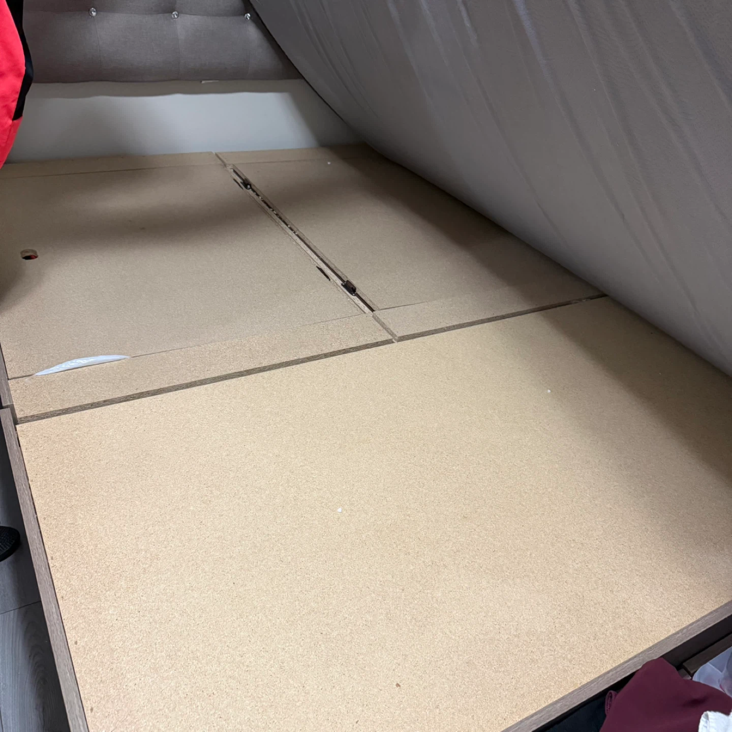 Storage bed frame with headboard - photo 2