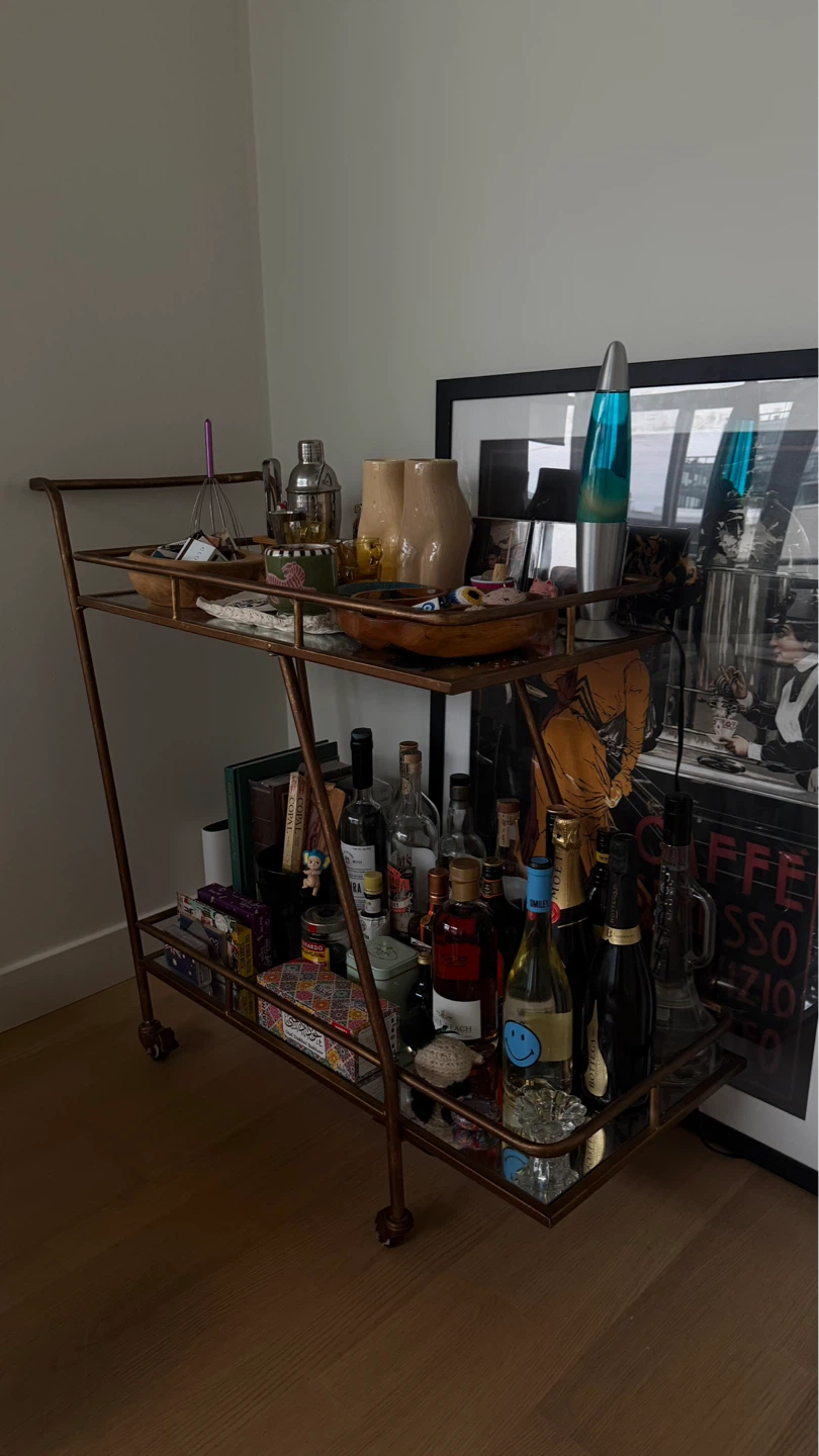 Bronze Metal Bar Cart - photo 3