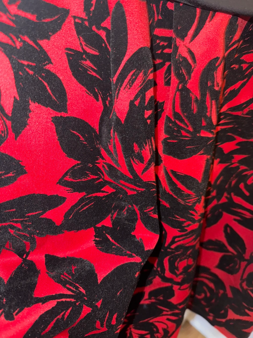 EnFocus Women 18W Black & Red Floral Sleeveless Wrap Dress - photo 4