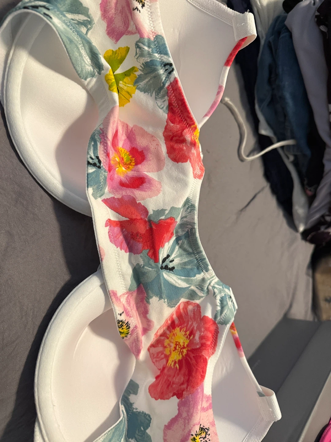 Floral Print Push-Up Bra 42DDD - photo 3
