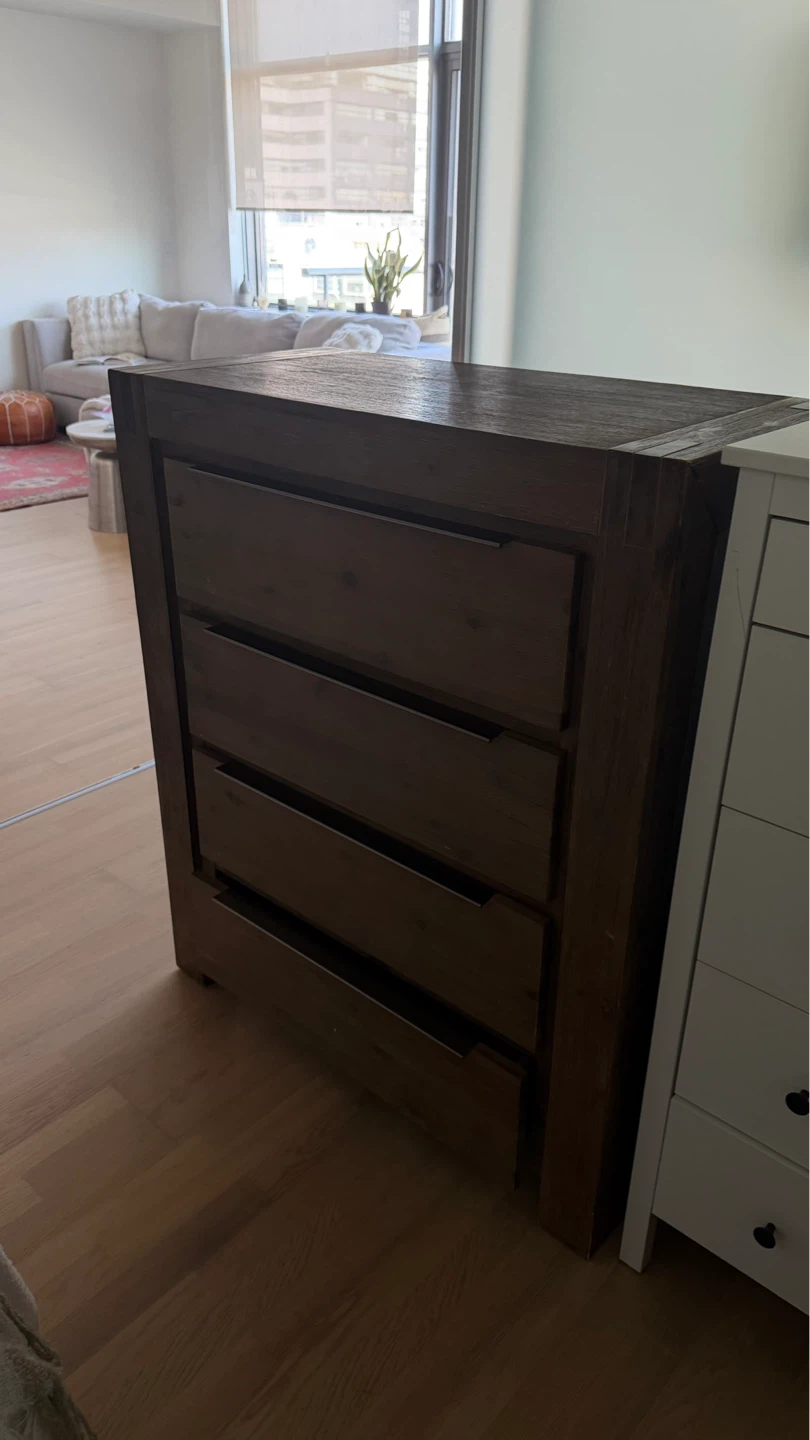 Dark Wood Dresser / Chest of Drawers - photo 3