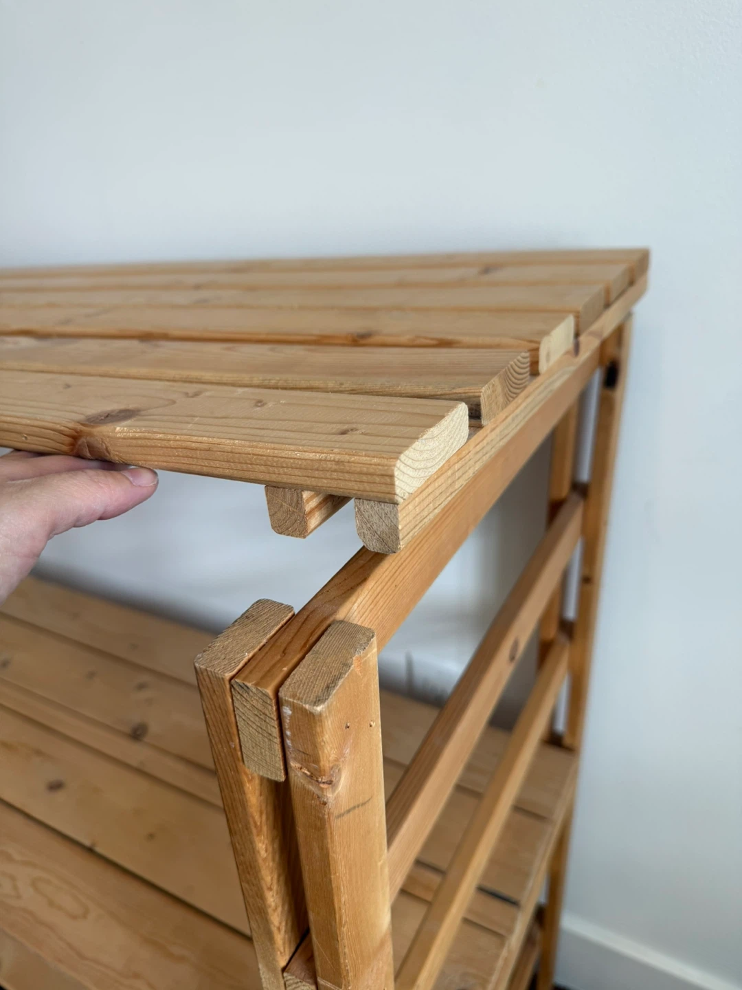 Wooden 3-Tier Shelf Unit - photo 3