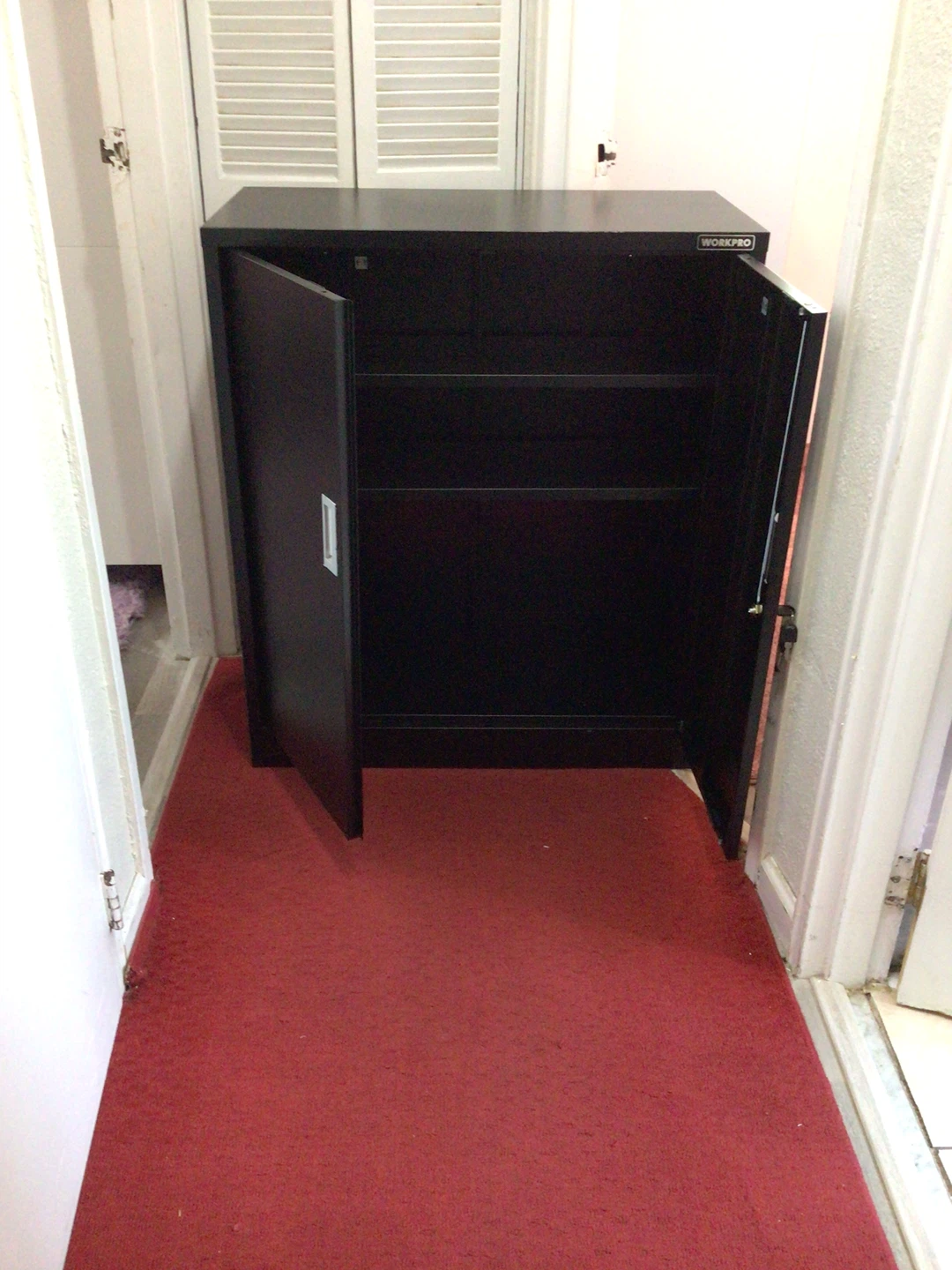WORKPRO Black Metal Storage Cabinet - photo 2