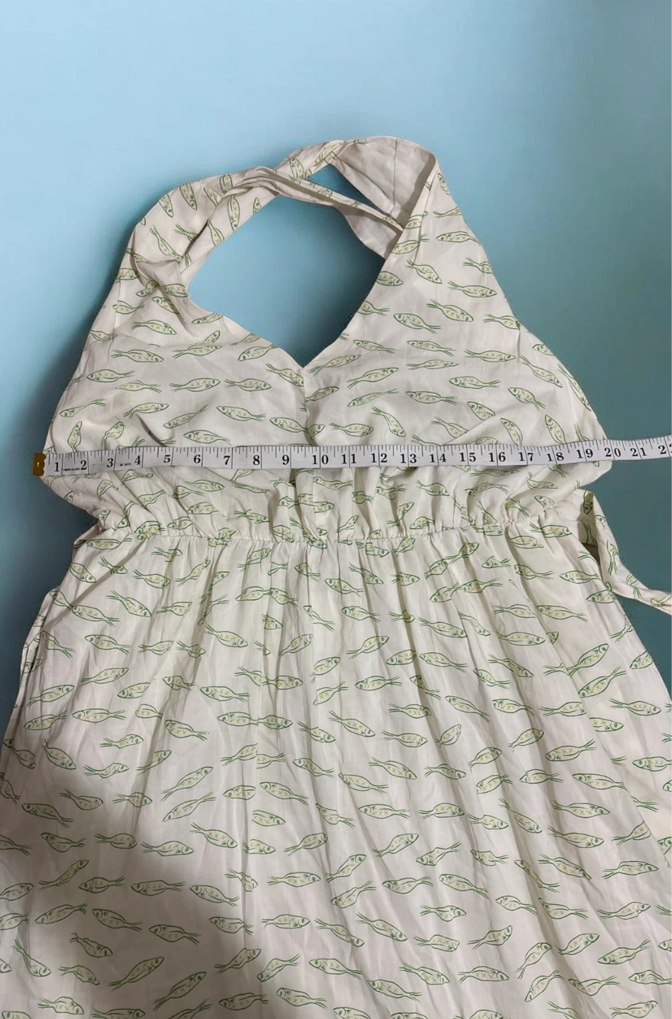 A New Day Cream Print Maxi Dress with Fish Pattern - Size M - photo 4