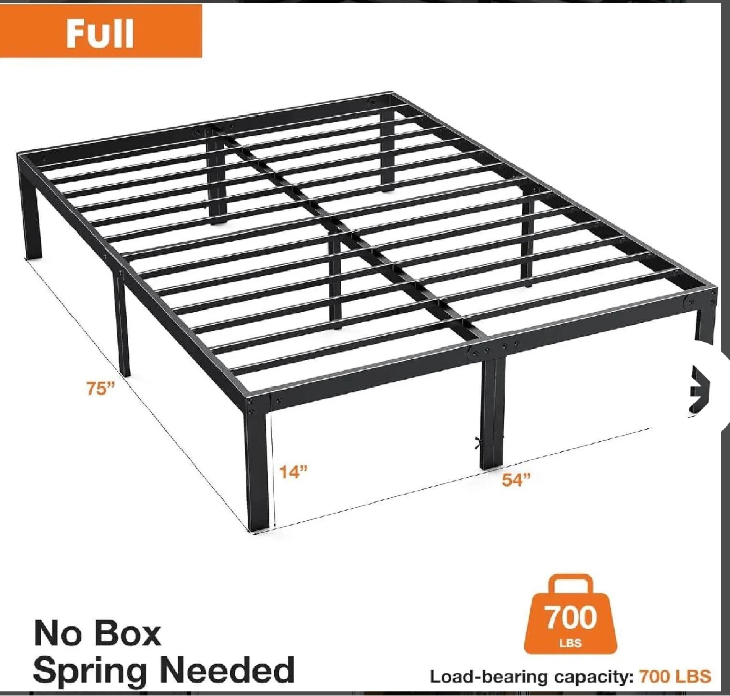Full Size Metal Platform Bed Frame - photo 2