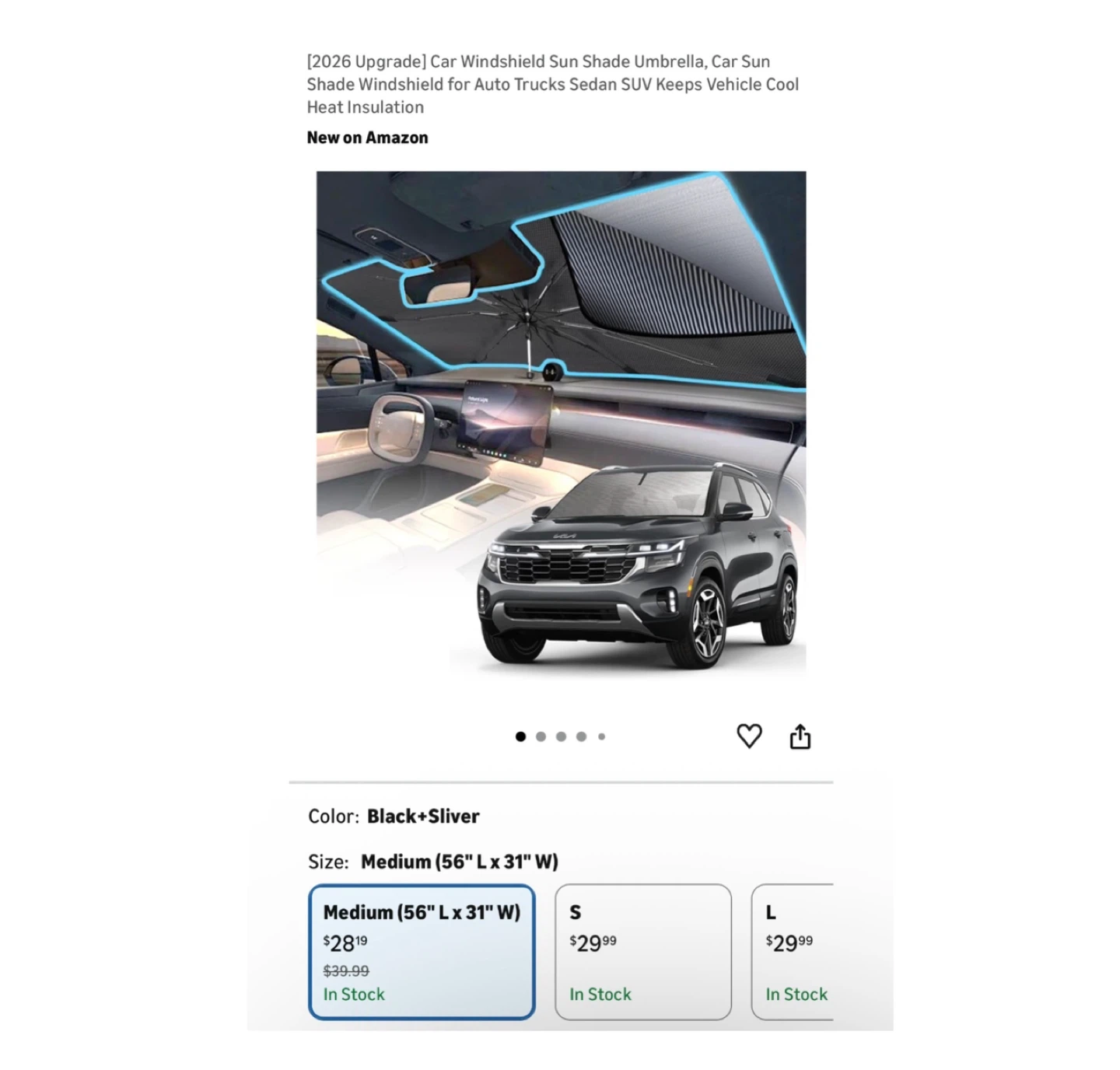 Brand new 2026 Upgrade Car Black+Sliver