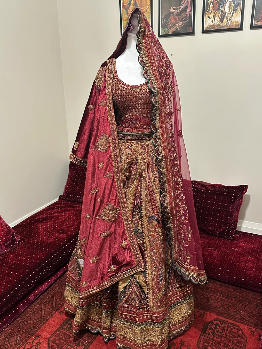 ✨ Brand New Luxury 4-Piece Bridal Lehenga ✨