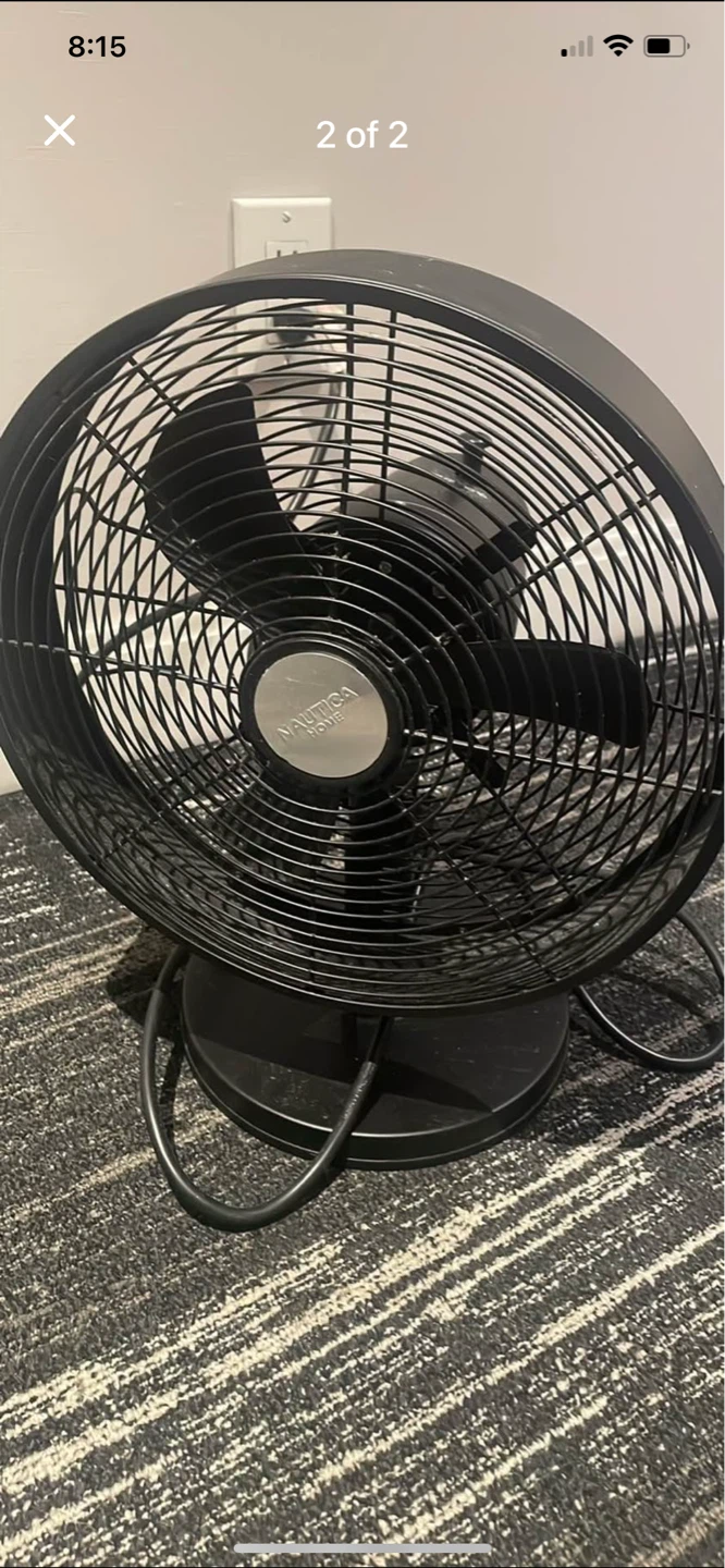 2 Fans - Black, 44-in