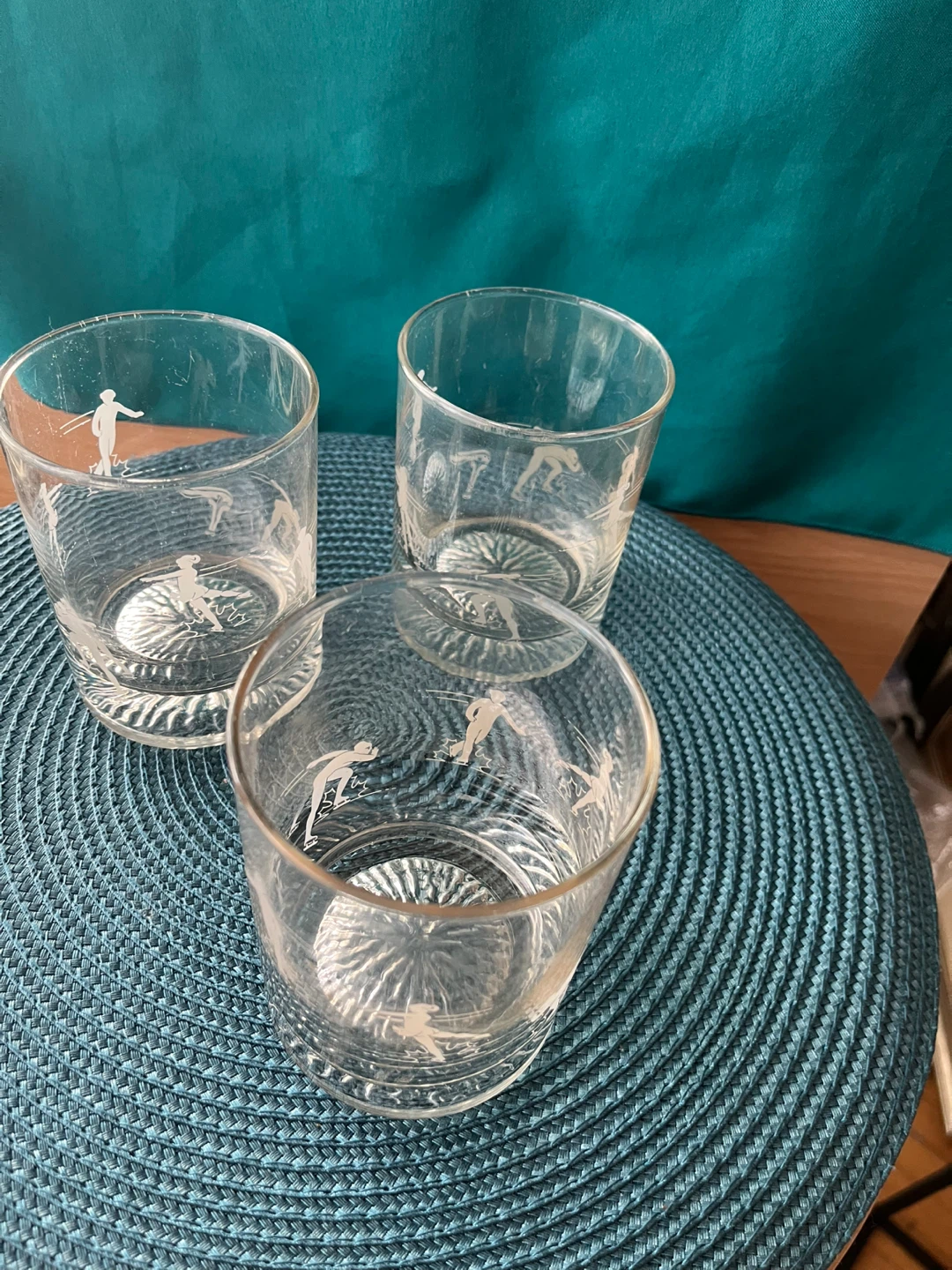 Vintage Winter Olympic Lowball Glasses, set of three - photo 2