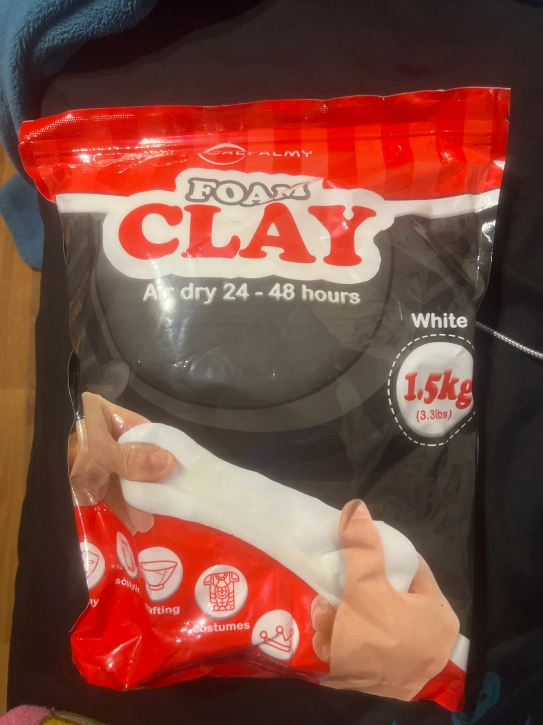 Foam Clay White 1.5kg- cosplay