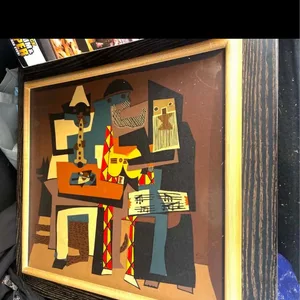 Vintage Abstract Art Painting