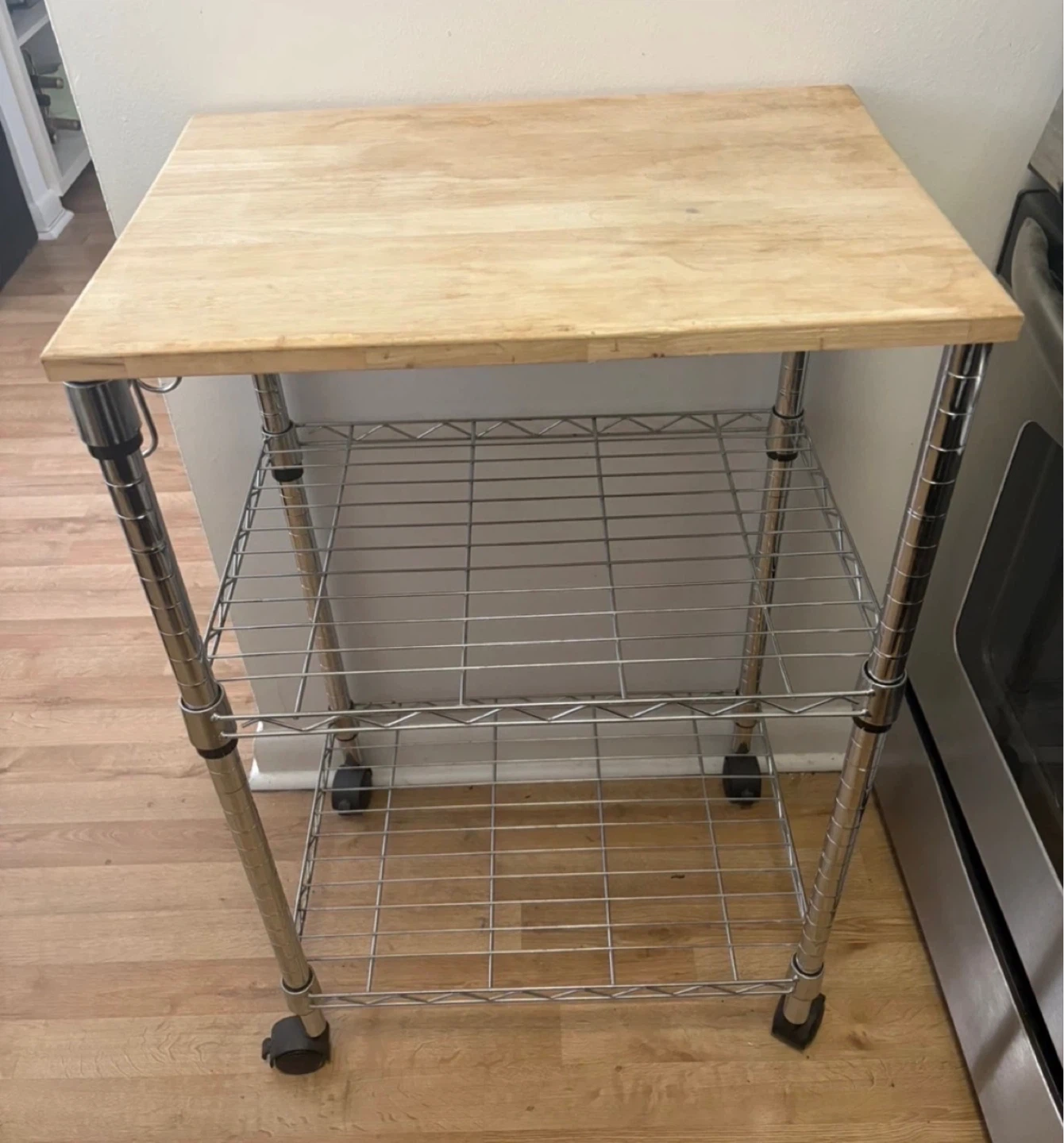 Amazon Basics 3-Tier Rolling Kitchen Cart