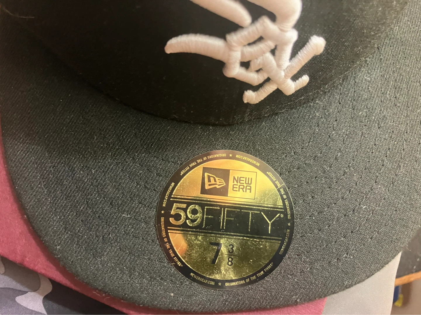 New Era Chicago White Sox 59FIFTY Fitted Hat Size 7 3/8 - photo 3