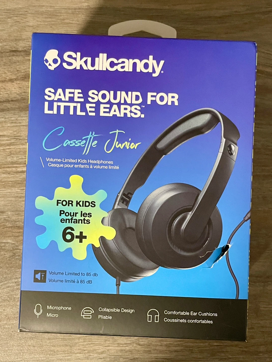 Skullcandy Cassette Junior Volume-Limited Kids Headphones