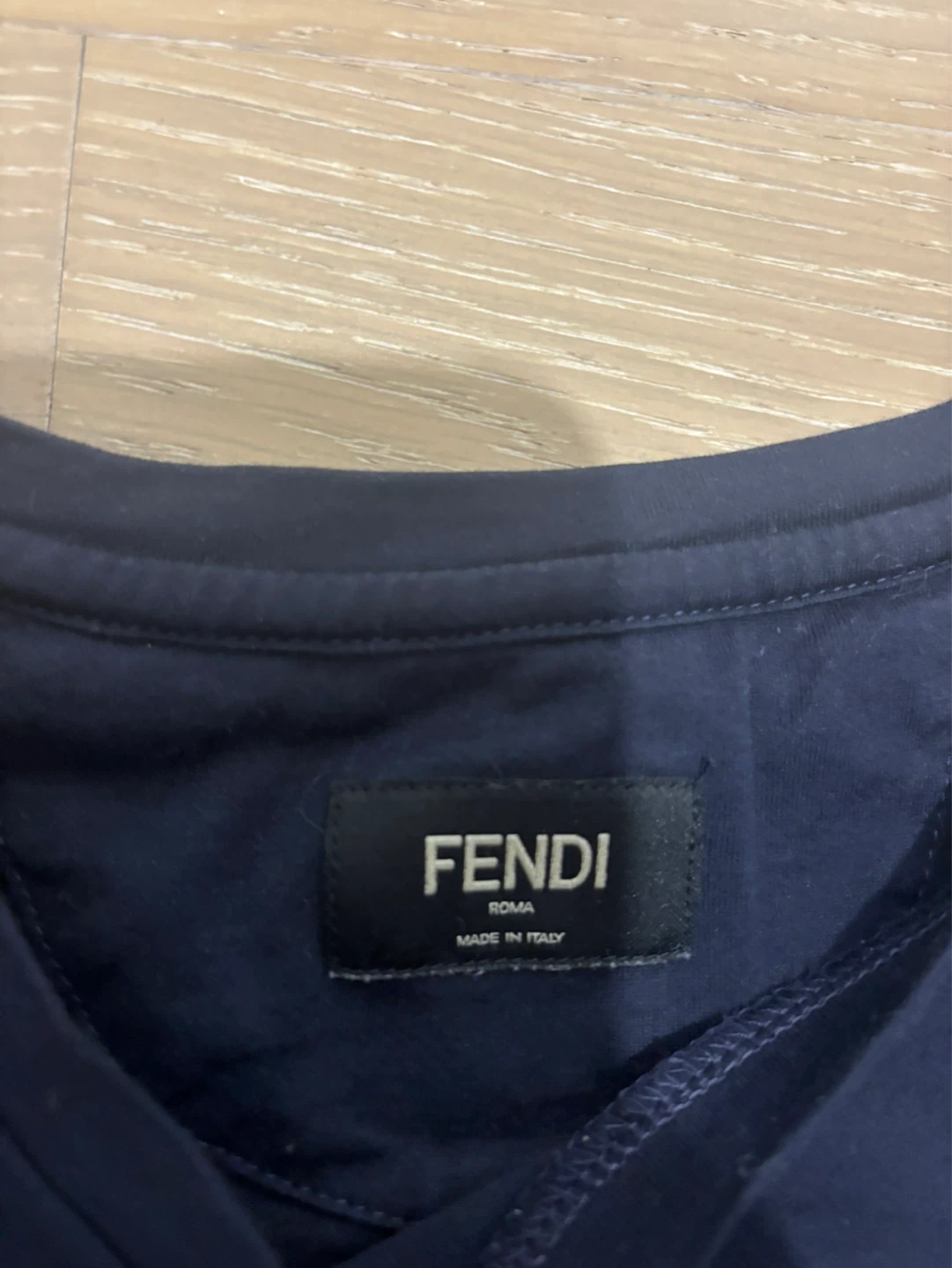 Fendi T-Shirt - Navy Blue - Size M - photo 3
