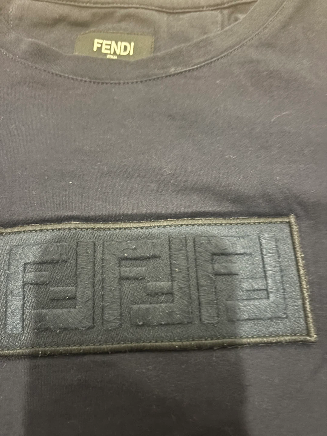 Fendi T-Shirt - Navy Blue - Size M - photo 2