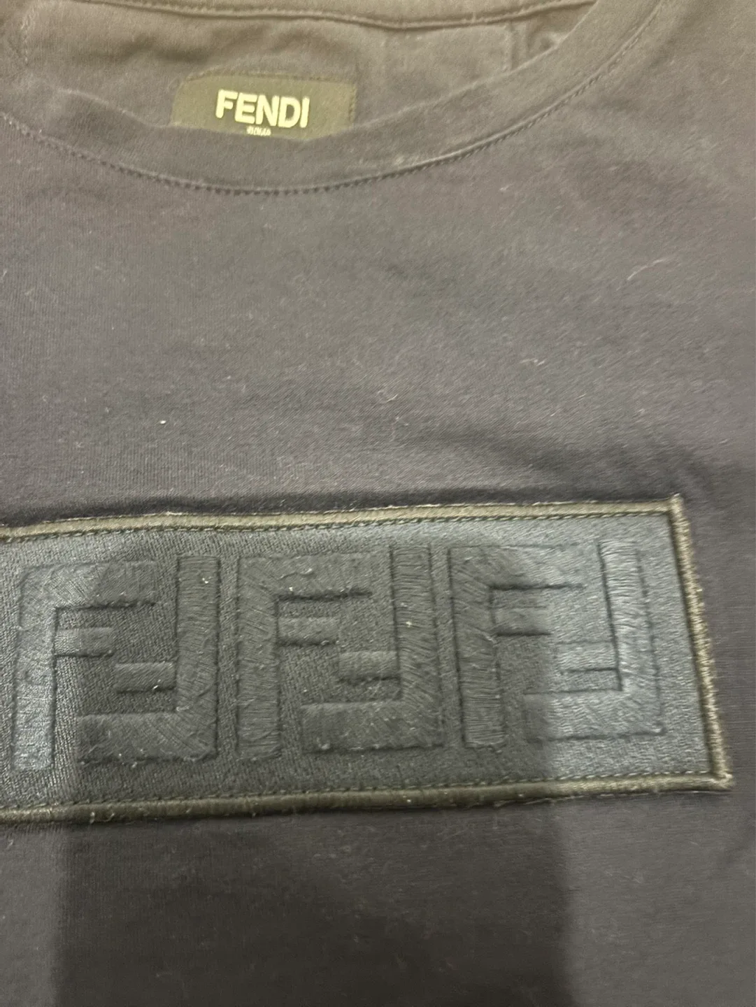 Fendi T-Shirt - Navy Blue - Size M - photo 2