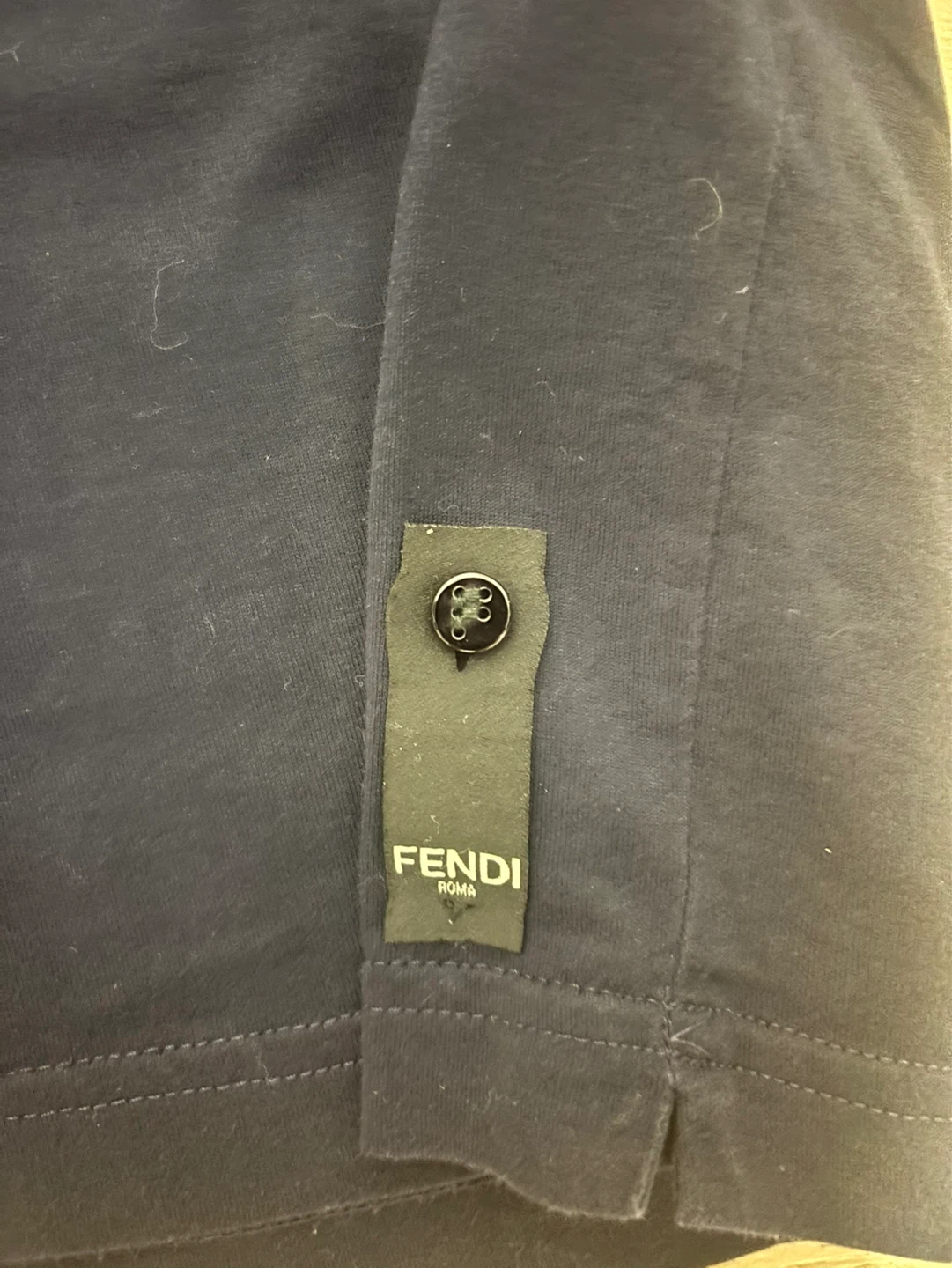 Fendi T-Shirt - Navy Blue - Size M - photo 4