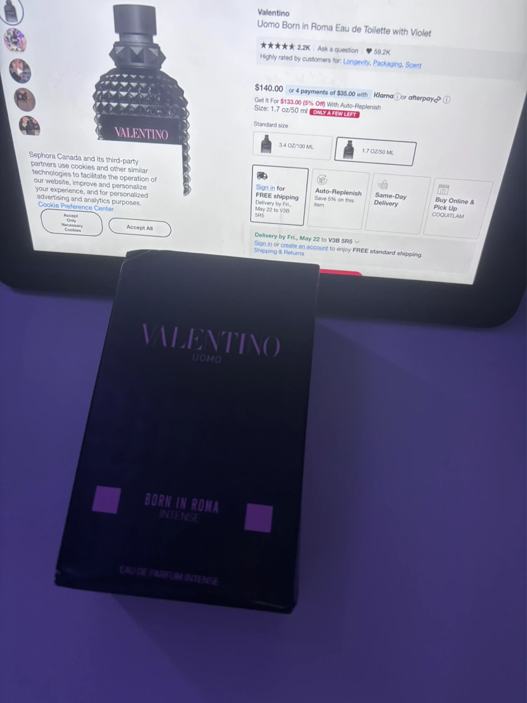 Valentino Uomo Born in Roma Intense Eau de Parfum 100ml