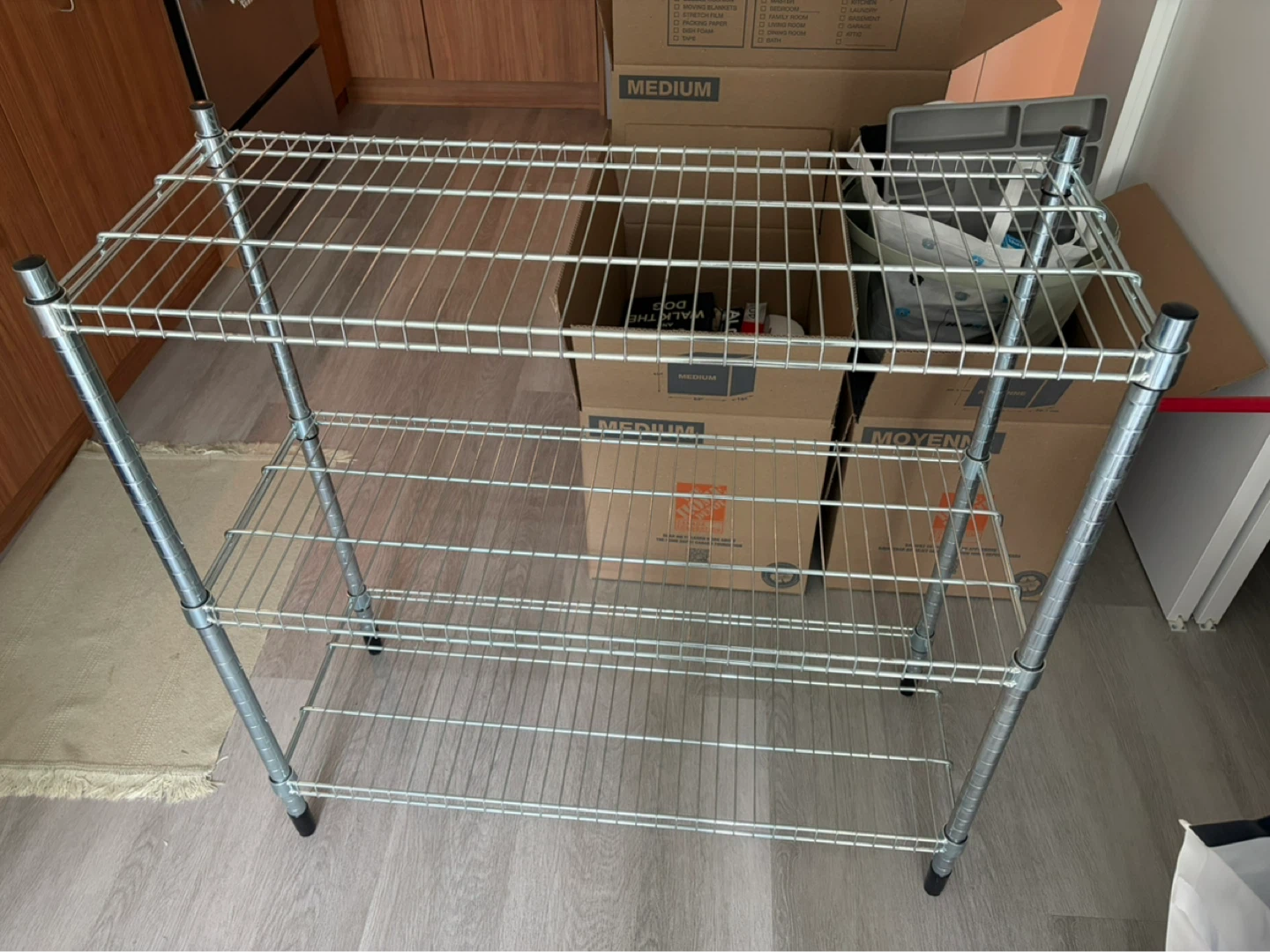 Metal shelf