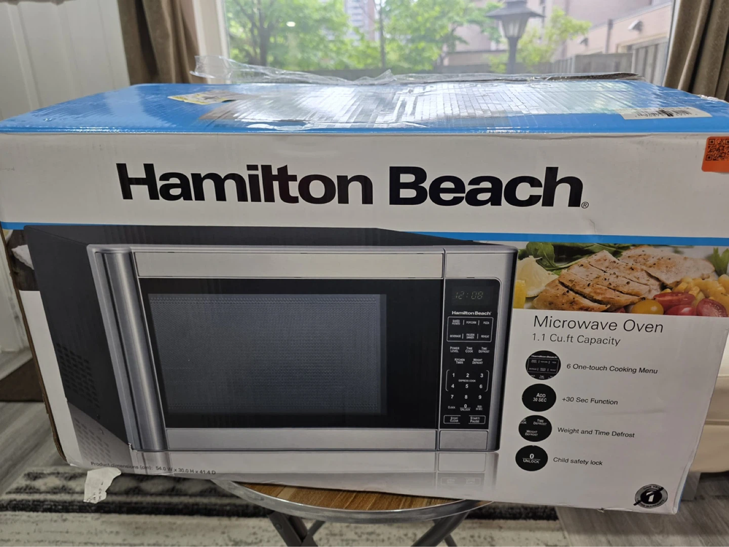 Hamilton Beach Microwave Oven 1.1 cu.ft. Stainless Steel