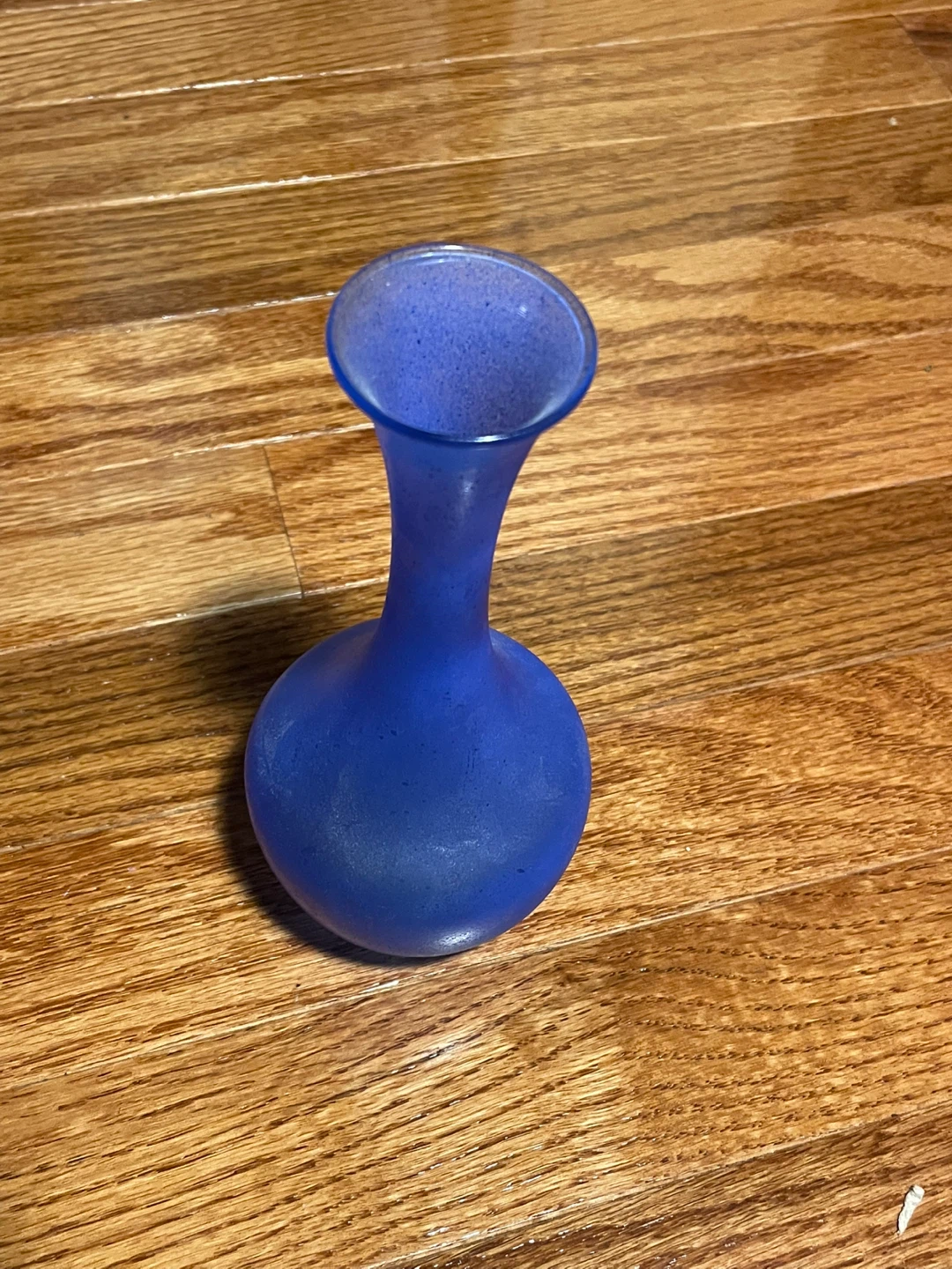 Blue Glass Bud Vase
