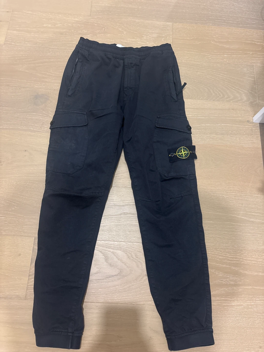 Stone Island Black Cargo jogger Pants - photo 2