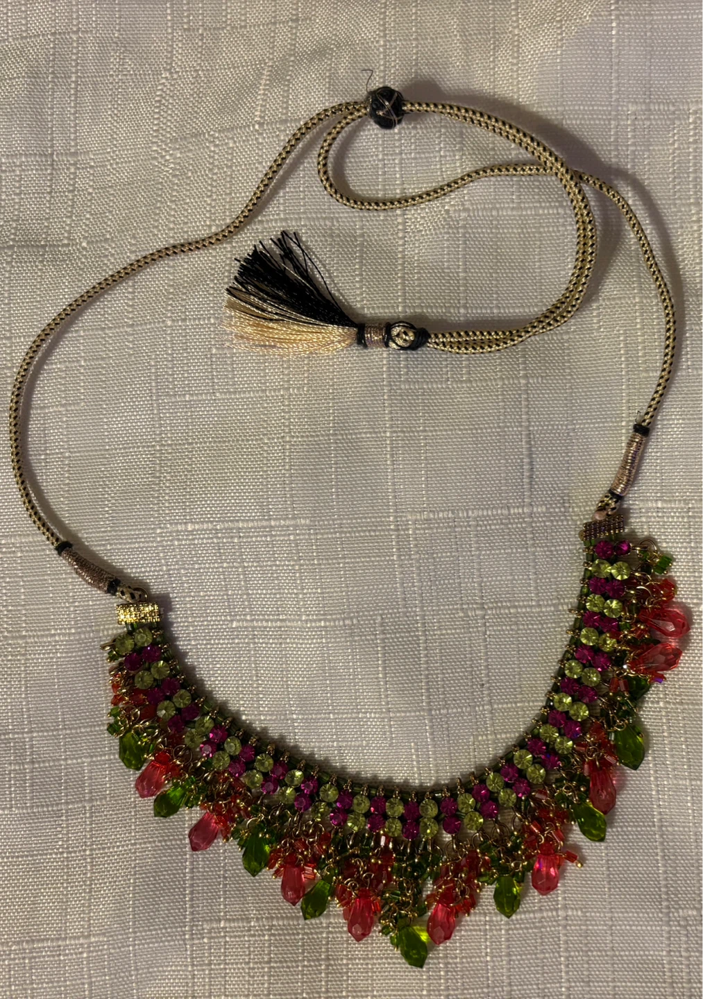 Handcrafted Indian Jewellery Set - Necklace, Earrings & Tikka - photo 3