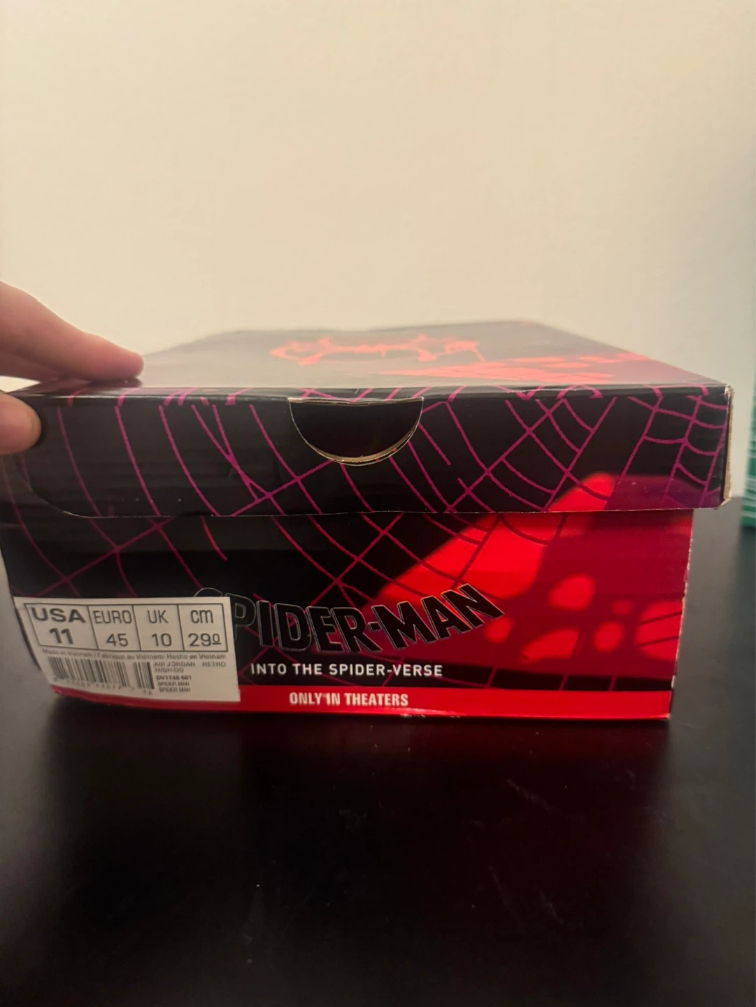Limited Edition Box Spider-Verse Jordan 1s Size 11 Mens - photo 3