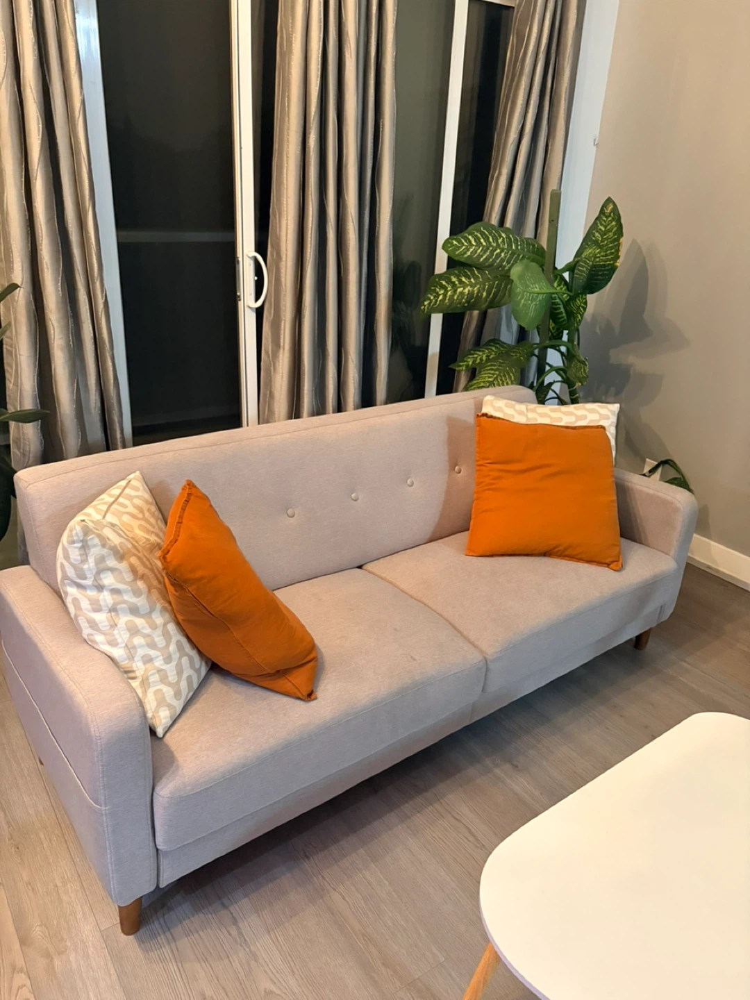 Structube  Couch Light Grey Two-Seater Sofa - photo 3