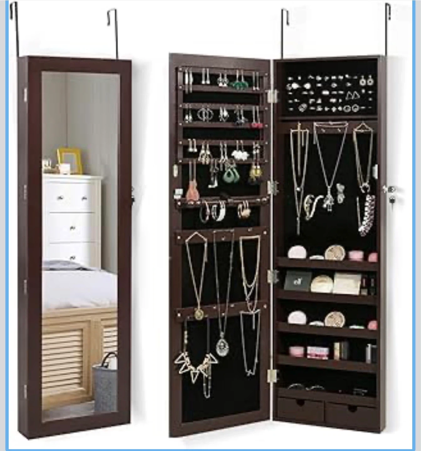 New Jewellery Armoire with Mirror - photo 3