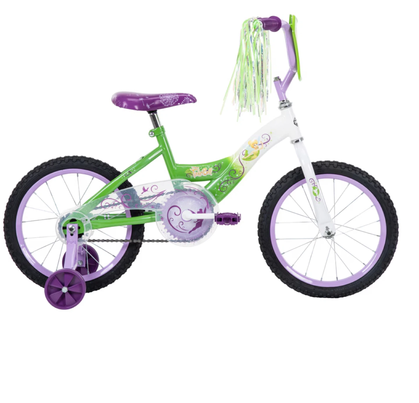 Disney Tinkerbell Kids Bike - Purple and Green
