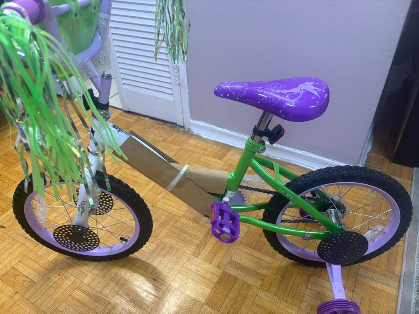 Disney Tinkerbell Kids Bike - Purple and Green - photo 3