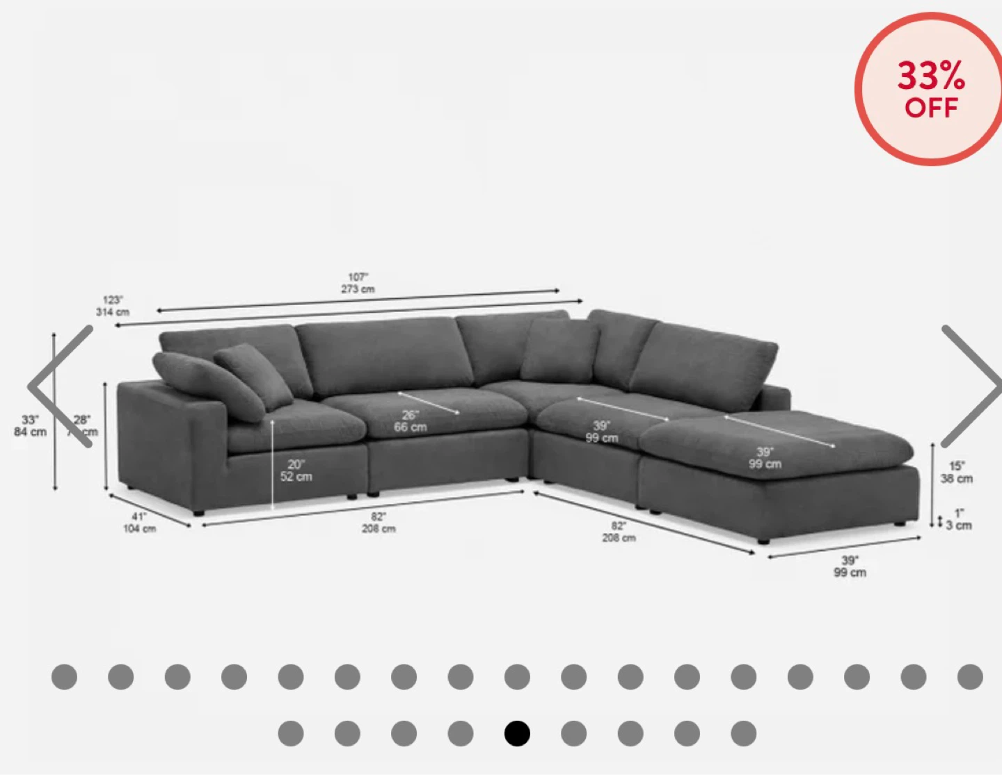 Structube “SOFT” Modular Sectional Sofa - photo 5