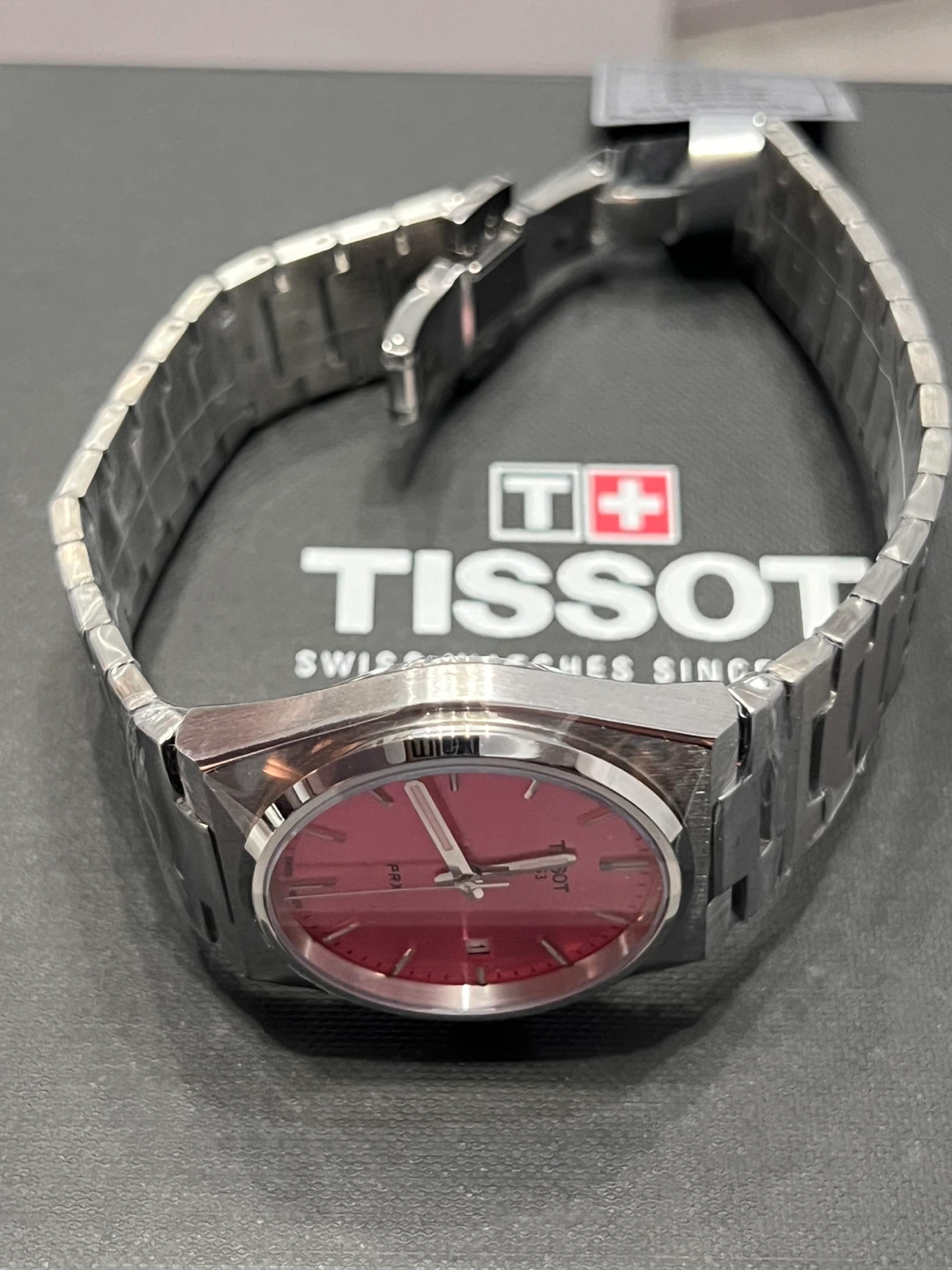 Tissot PRX Stainless Steel Watch - Pink Dial - photo 3