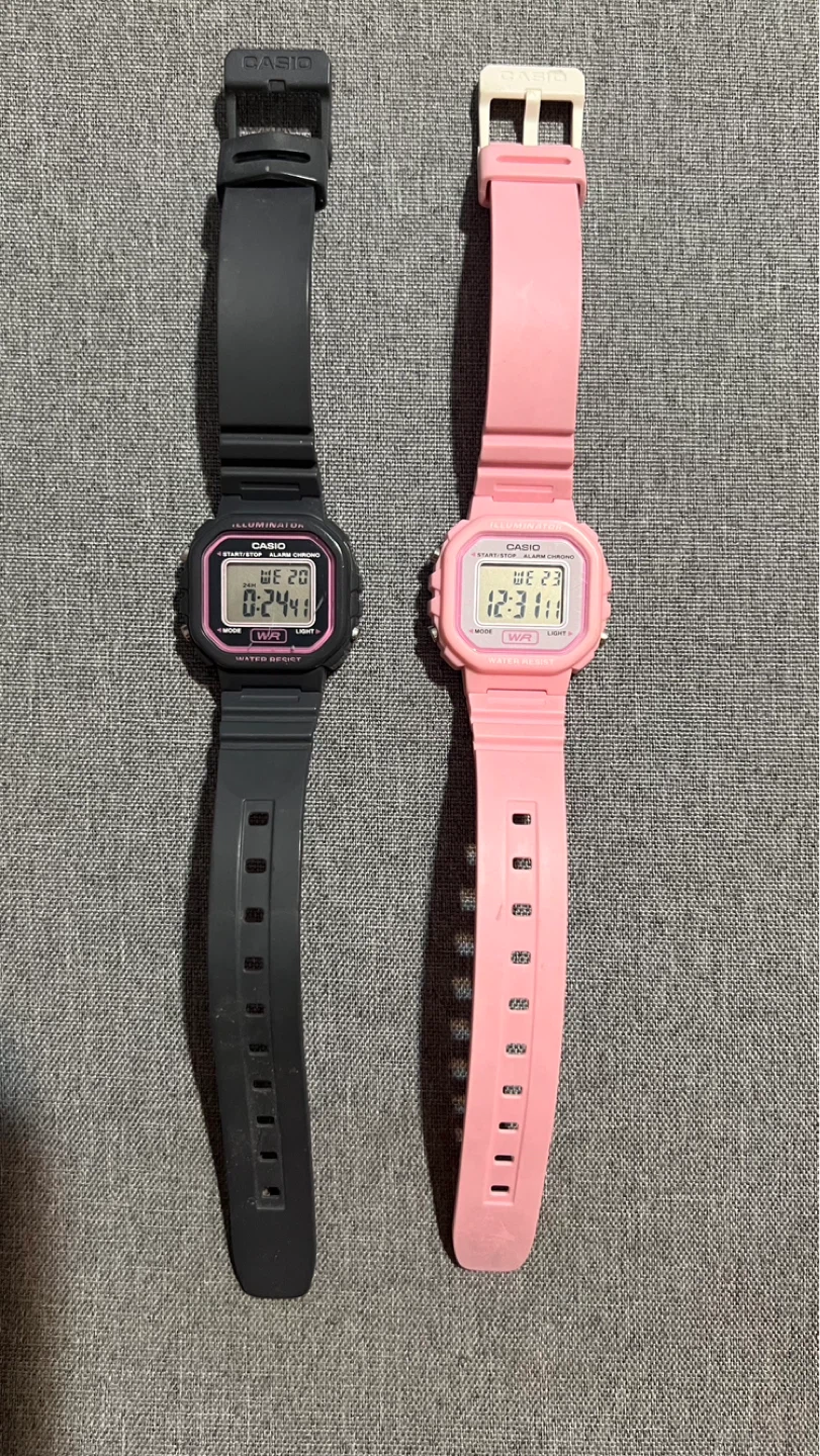 Casio Digital Watches Set – Black & Pink | Great Condition - photo 2