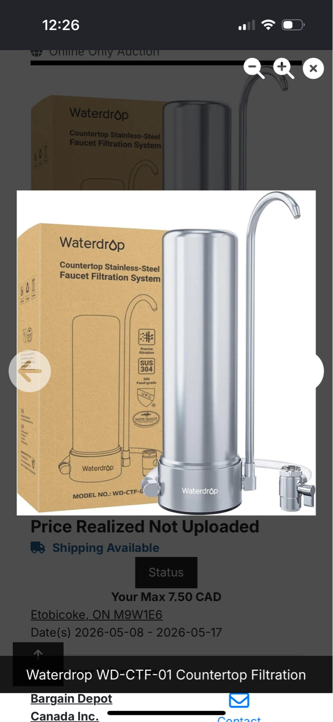 Waterdrop WD-CTF-01 Countertop Faucet Filtration System