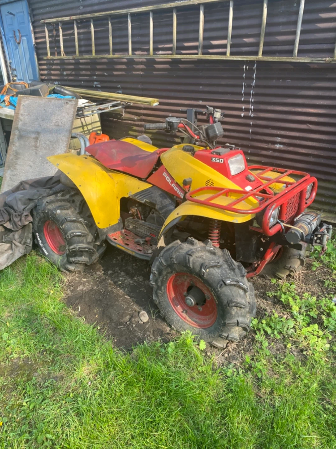 Polaris 350 ATV with Winch