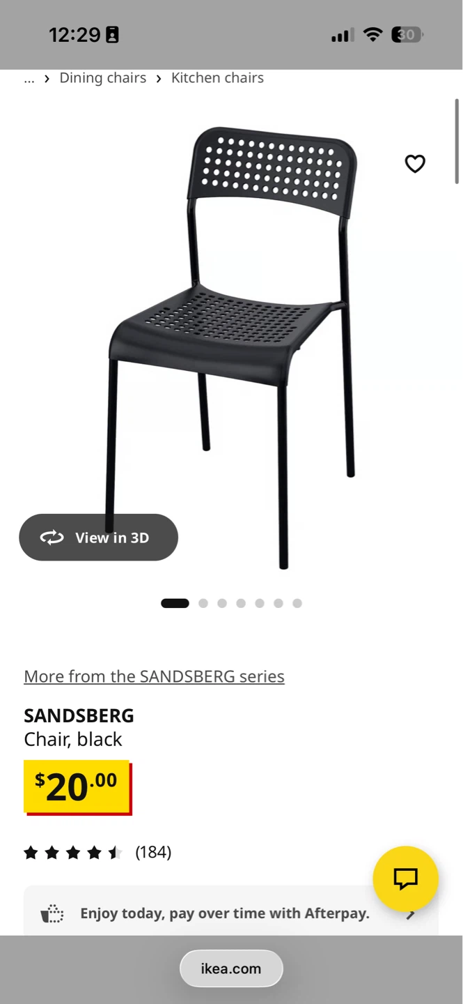 IKEA SANDSBERG Black Table and Chairs Set - photo 2